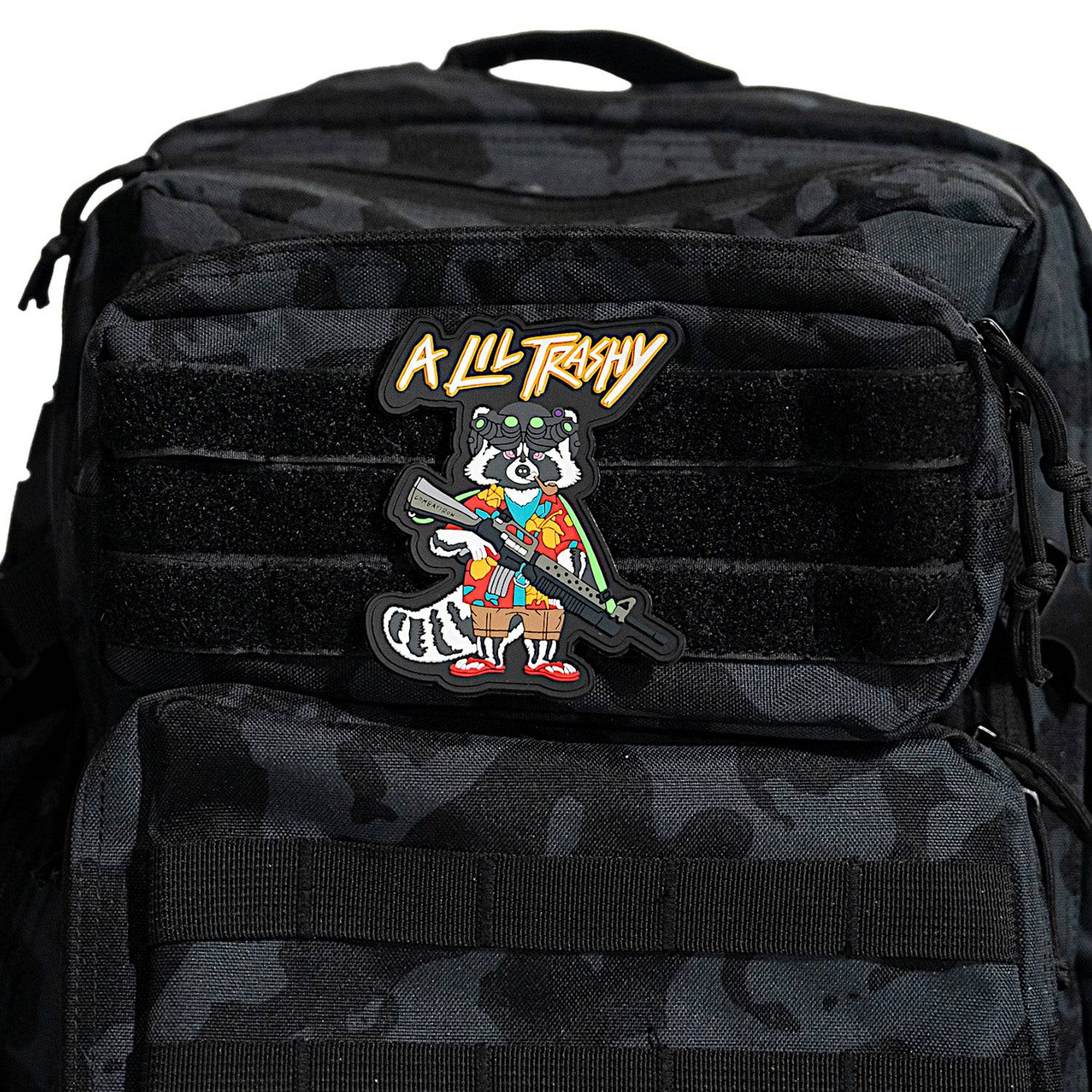A Lil Trashy Tactical Racoon PVC Patch - Image 2