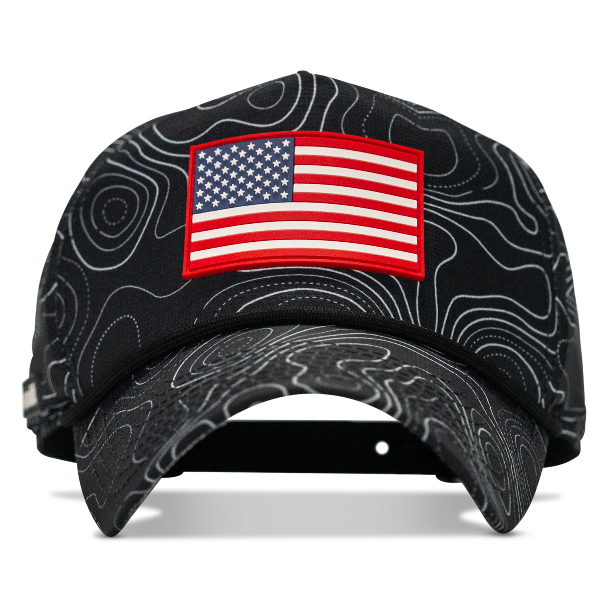 American Flag PVC Patch Waterproof Weekender Snapback - Image 16