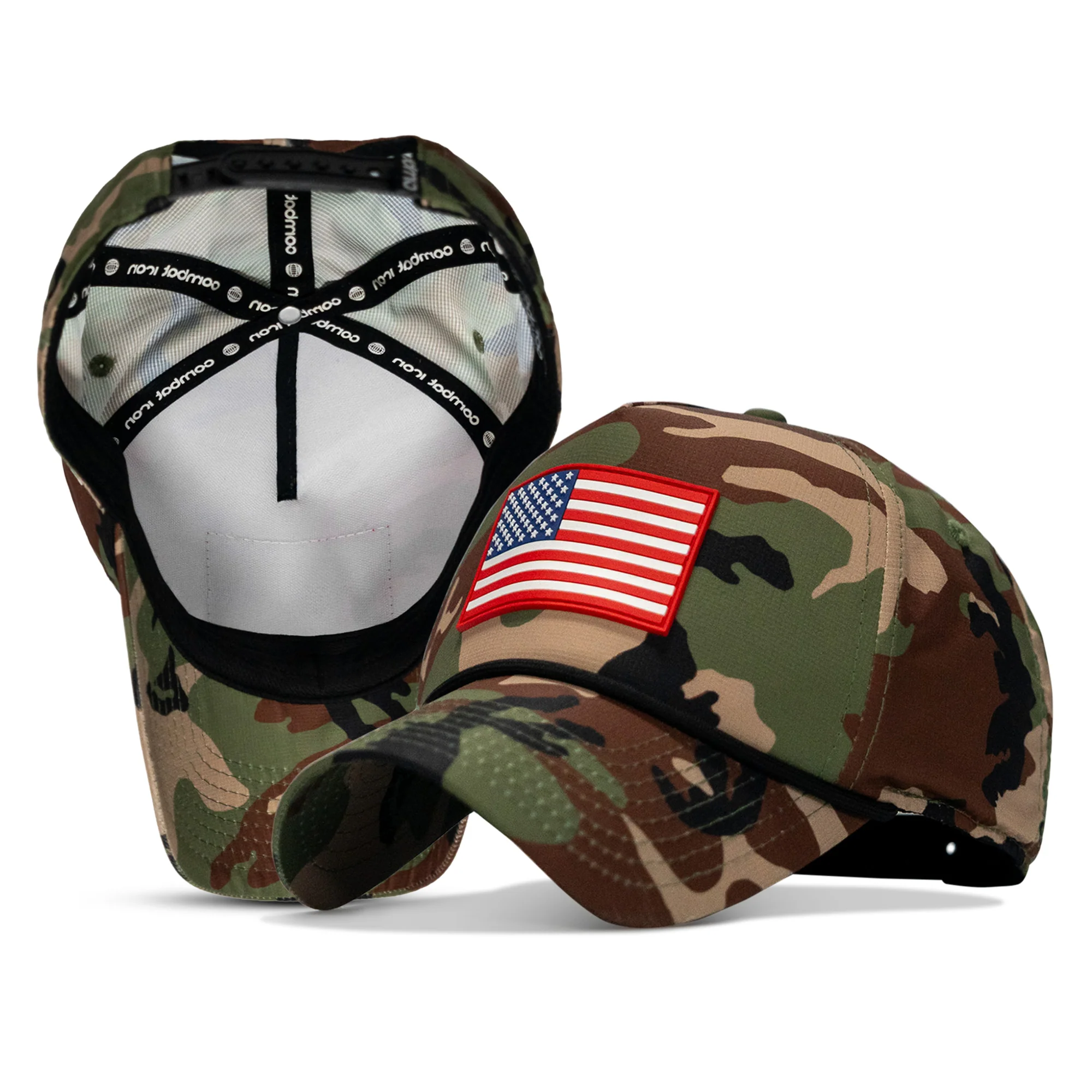 American Flag PVC Patch Waterproof Weekender Snapback - Image 86