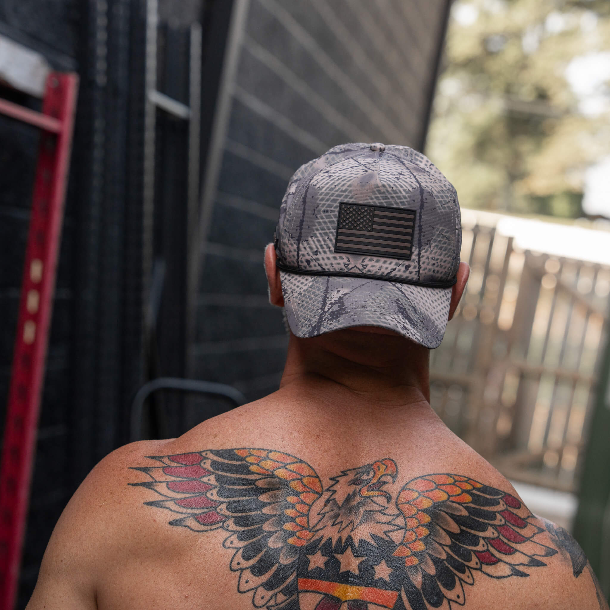American Flag PVC Patch Waterproof Weekender Snapback - Image 95