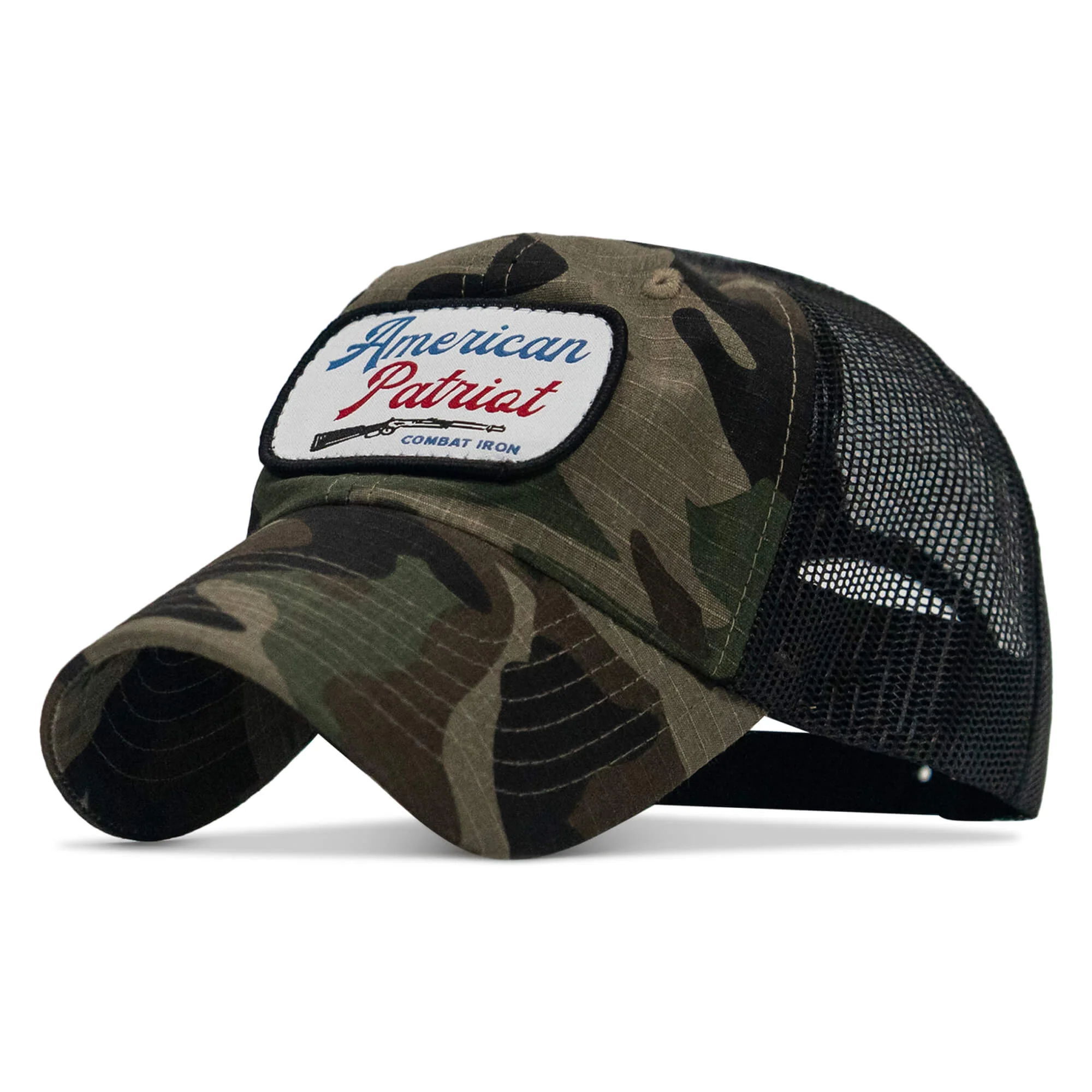 American Patriot Patch Tactical Ripstop Mesh Snapback Hat - Image 2