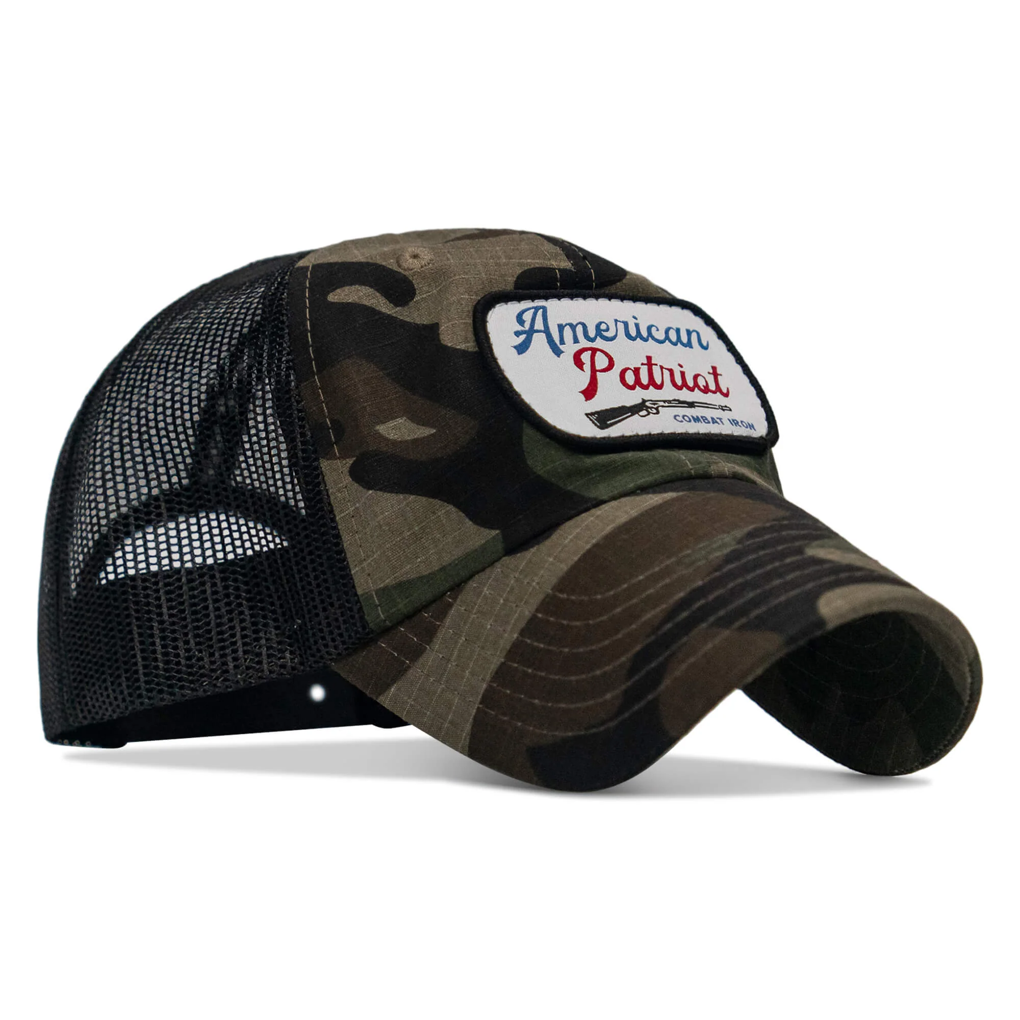American Patriot Patch Tactical Ripstop Mesh Snapback Hat - Image 3