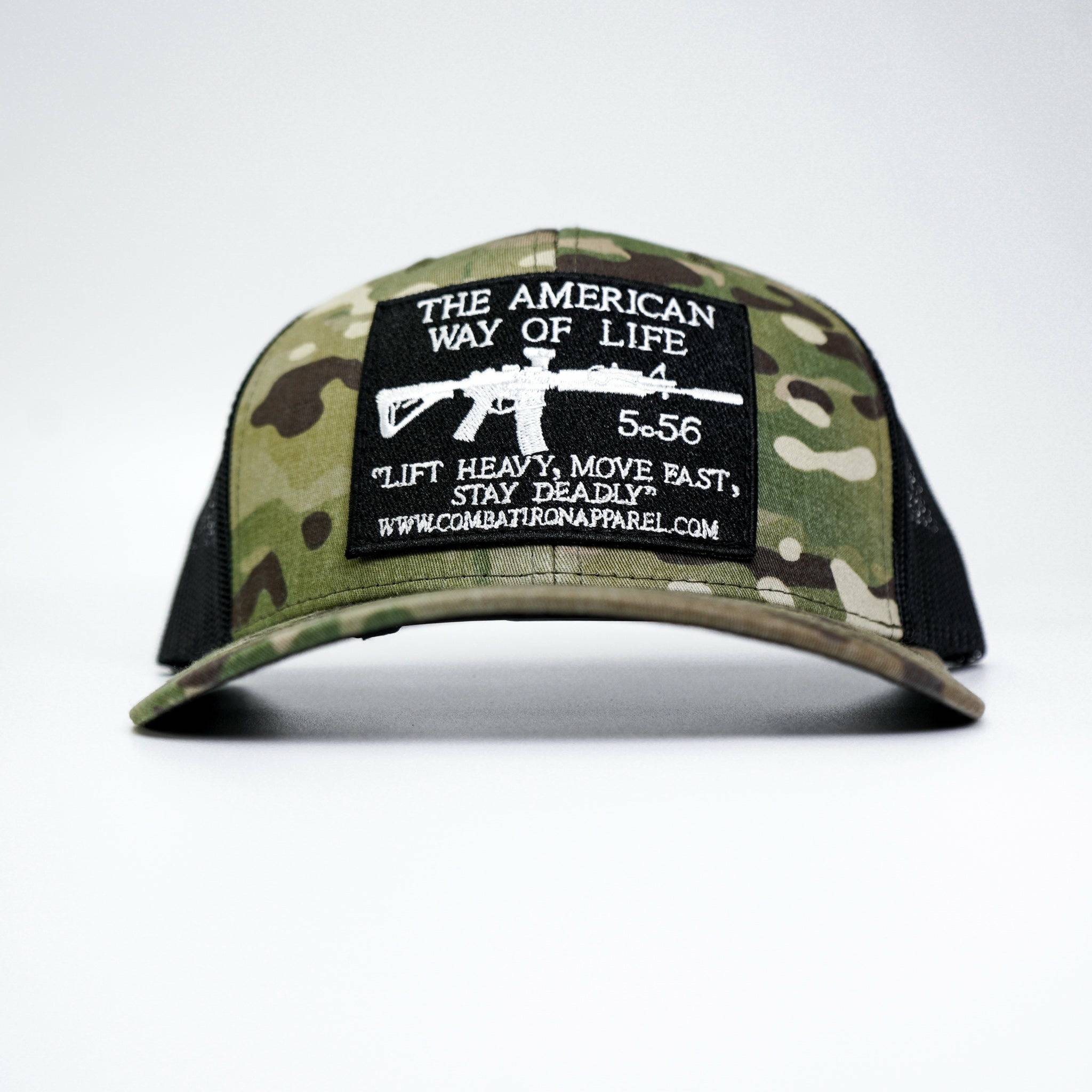 American Way Of Life 5.56 Black Patch Edition Mid-Profile Mesh Snapback - Image 4