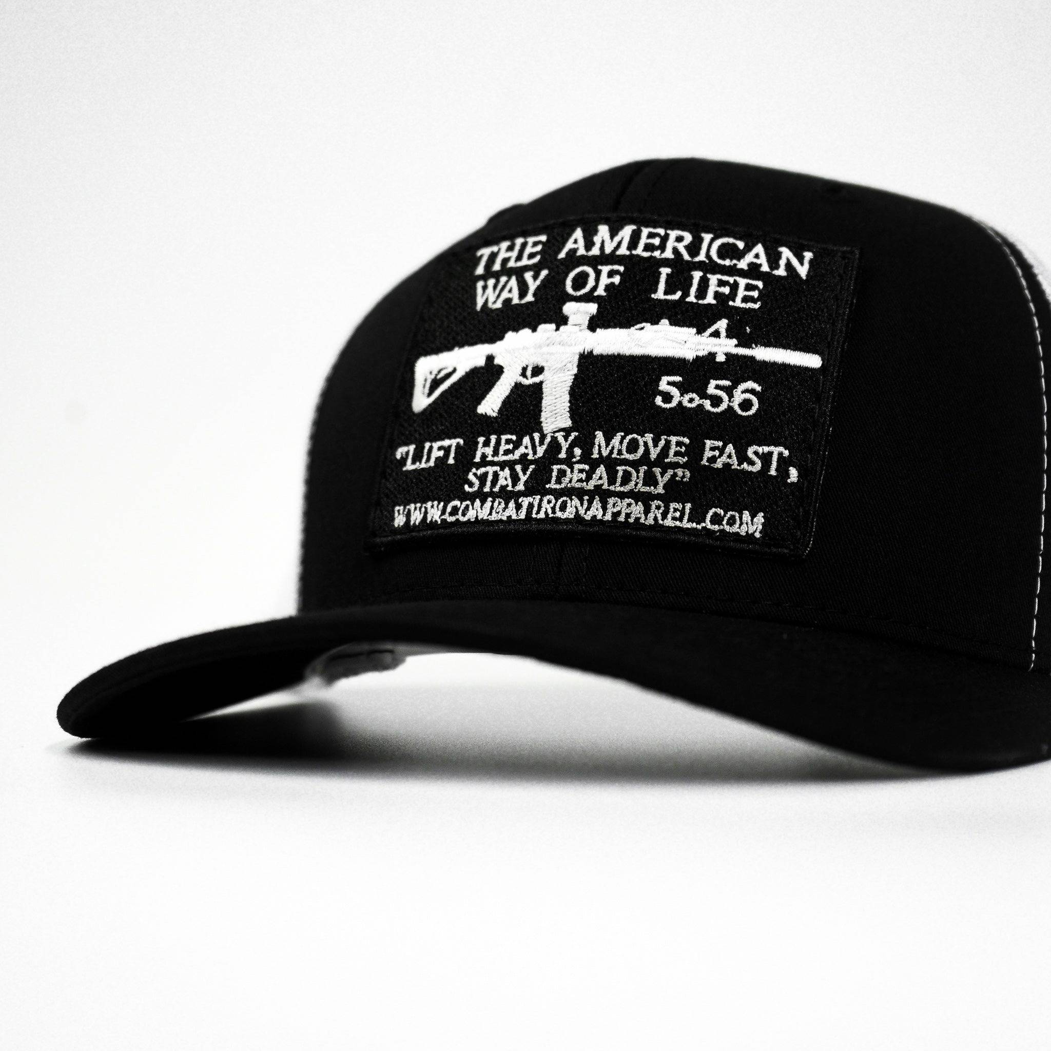 American Way Of Life 5.56 Black Patch Edition Mid-Profile Mesh Snapback - Image 8