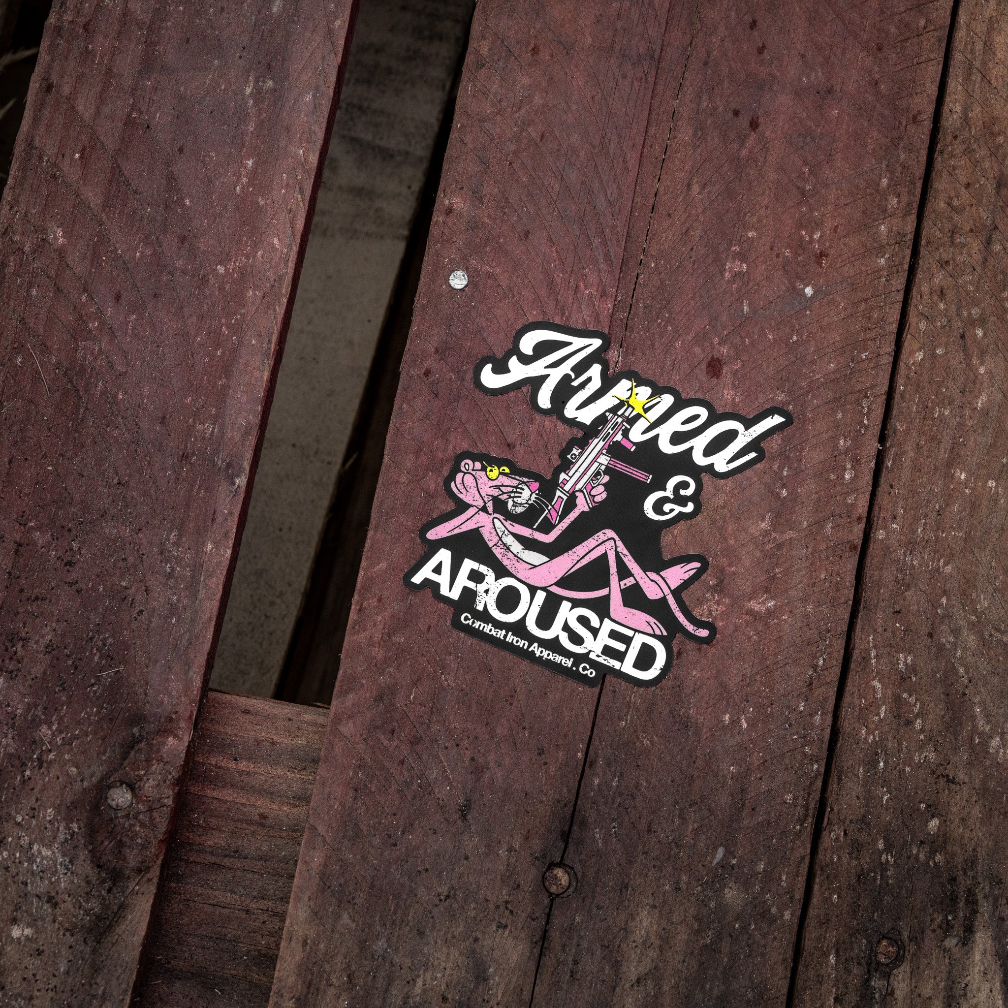 Armed & Aroused Panther Decal - Image 4