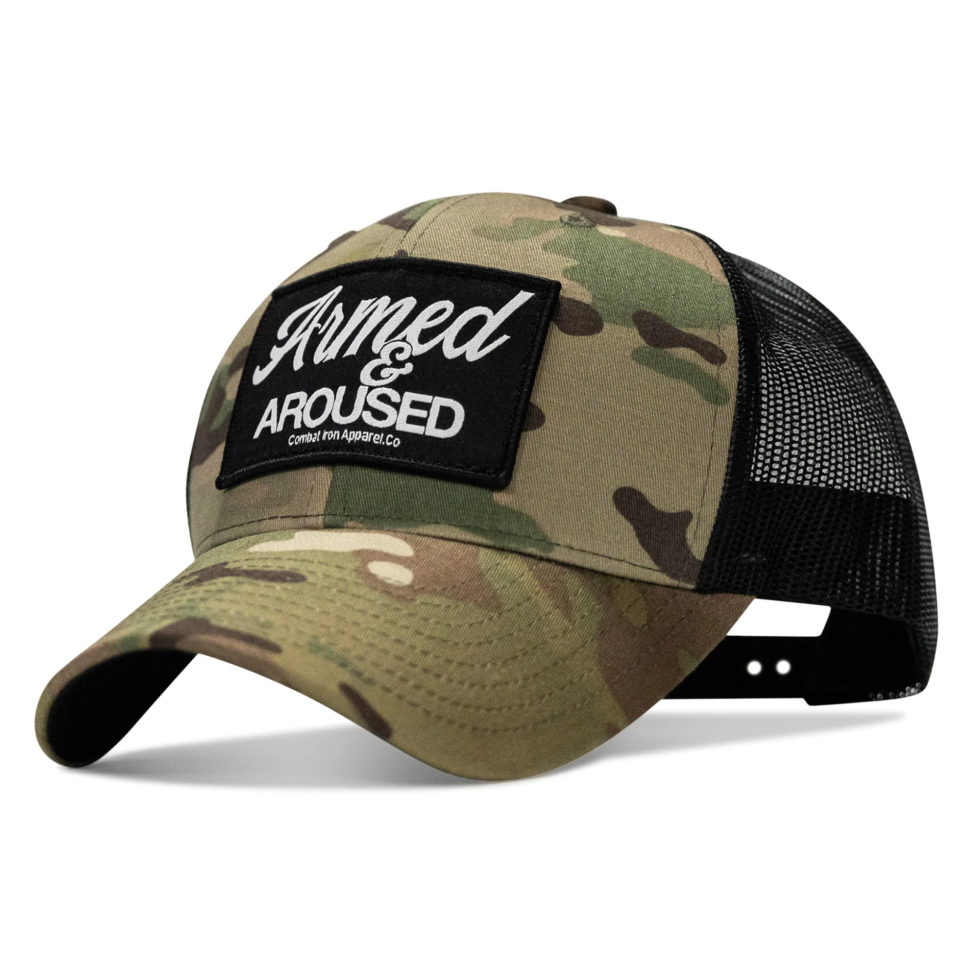 Armed & Aroused Patch Snapback Hat - Image 2