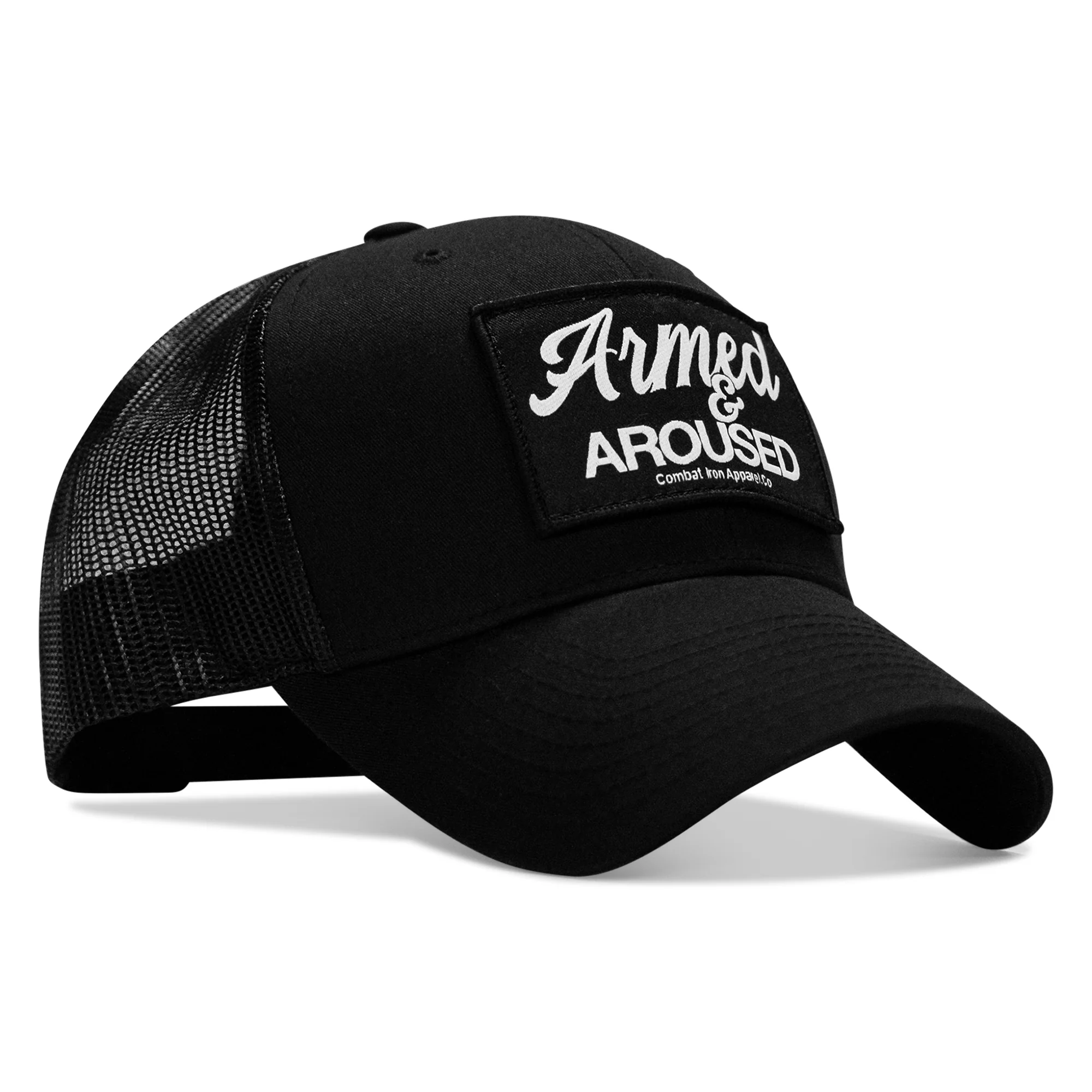 Armed & Aroused Patch Snapback Hat - Image 8