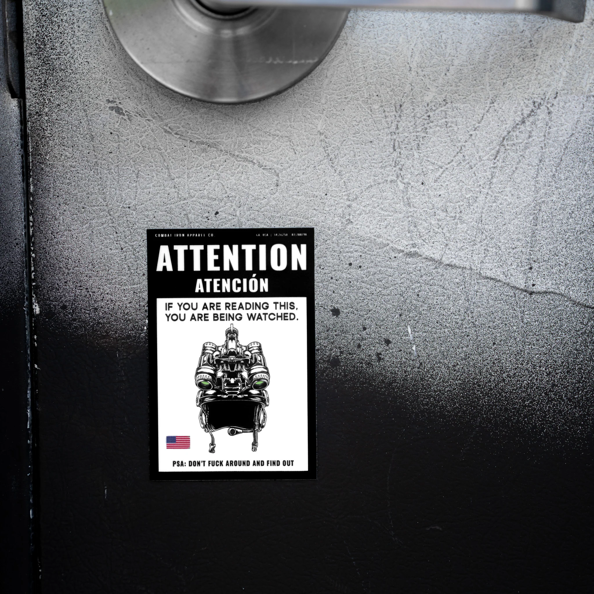 Attention You Are Being Watched Decal Sticker - Image 3