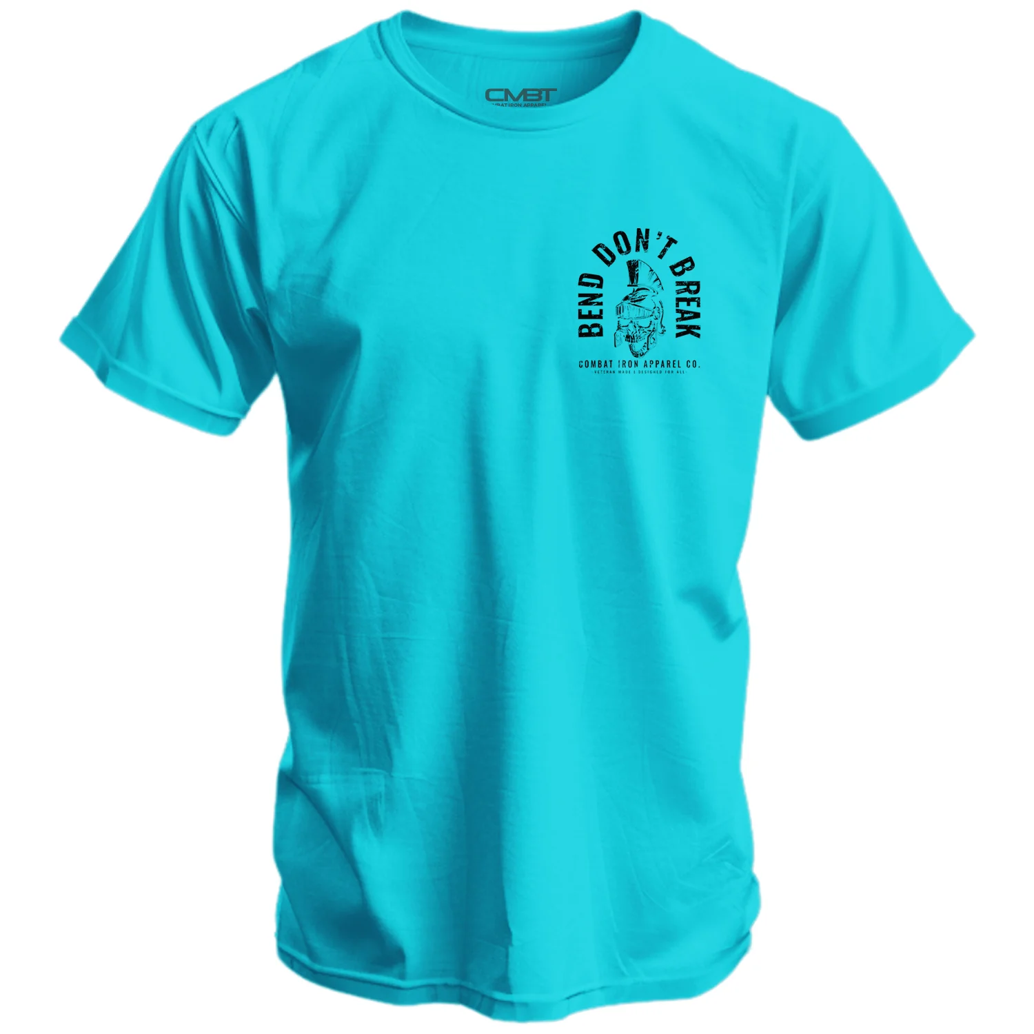 Bend Don't Break Barbell Skull Men's T-Shirt - Image 5