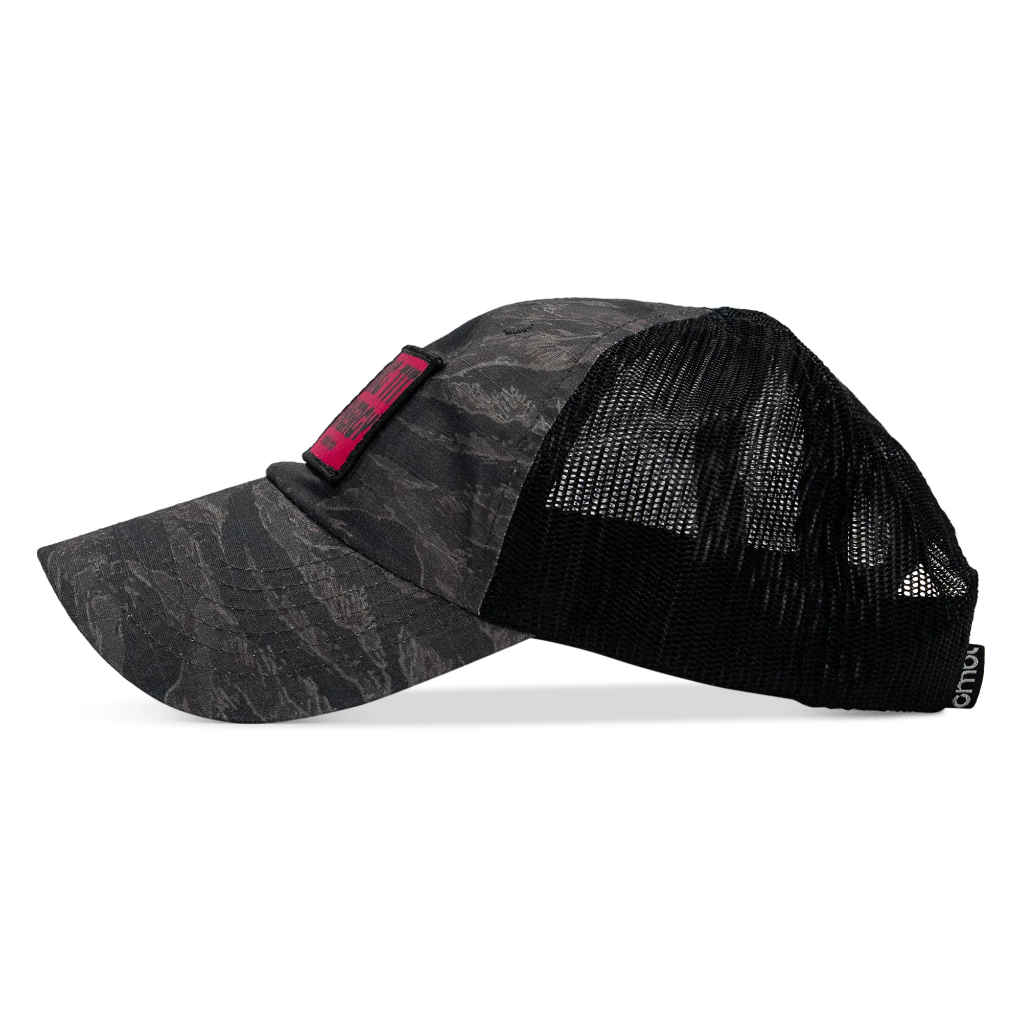 Big Tit Energy Pink Patch Tactical Ripstop Mesh Snapback Hat - Image 5