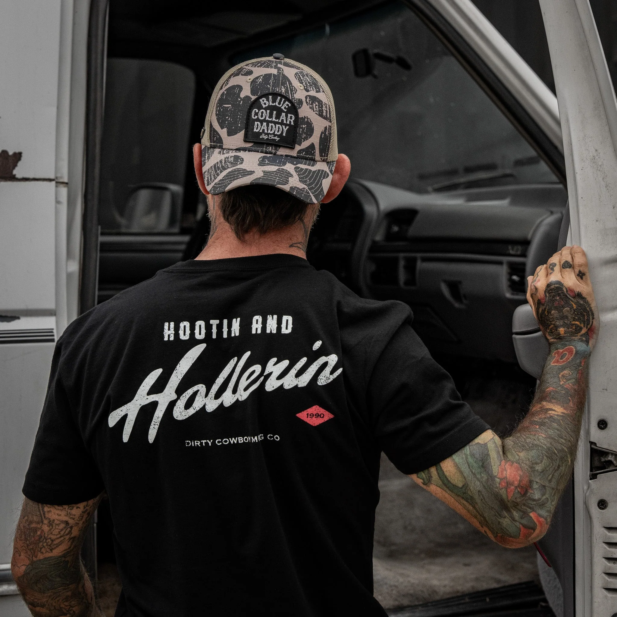 Blue Collar Daddy Patch Original Ripstop Classic Snapback Hat - Image 14