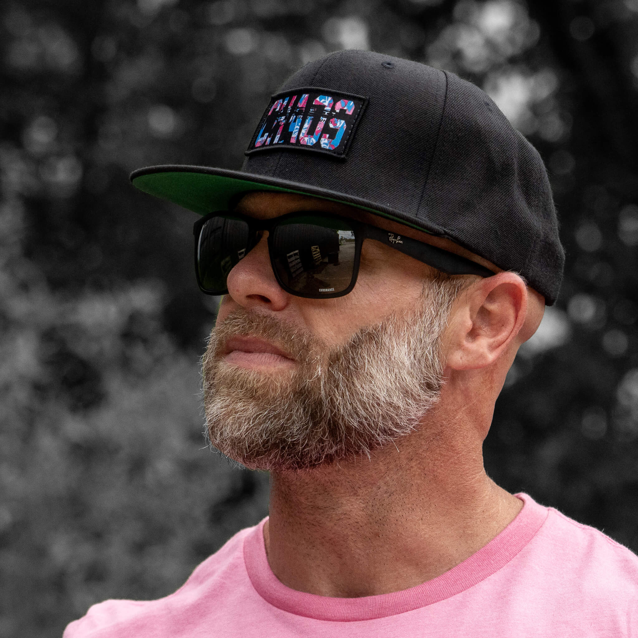Chaos Hawaiian Flatbill SnapBack Hat - Image 10