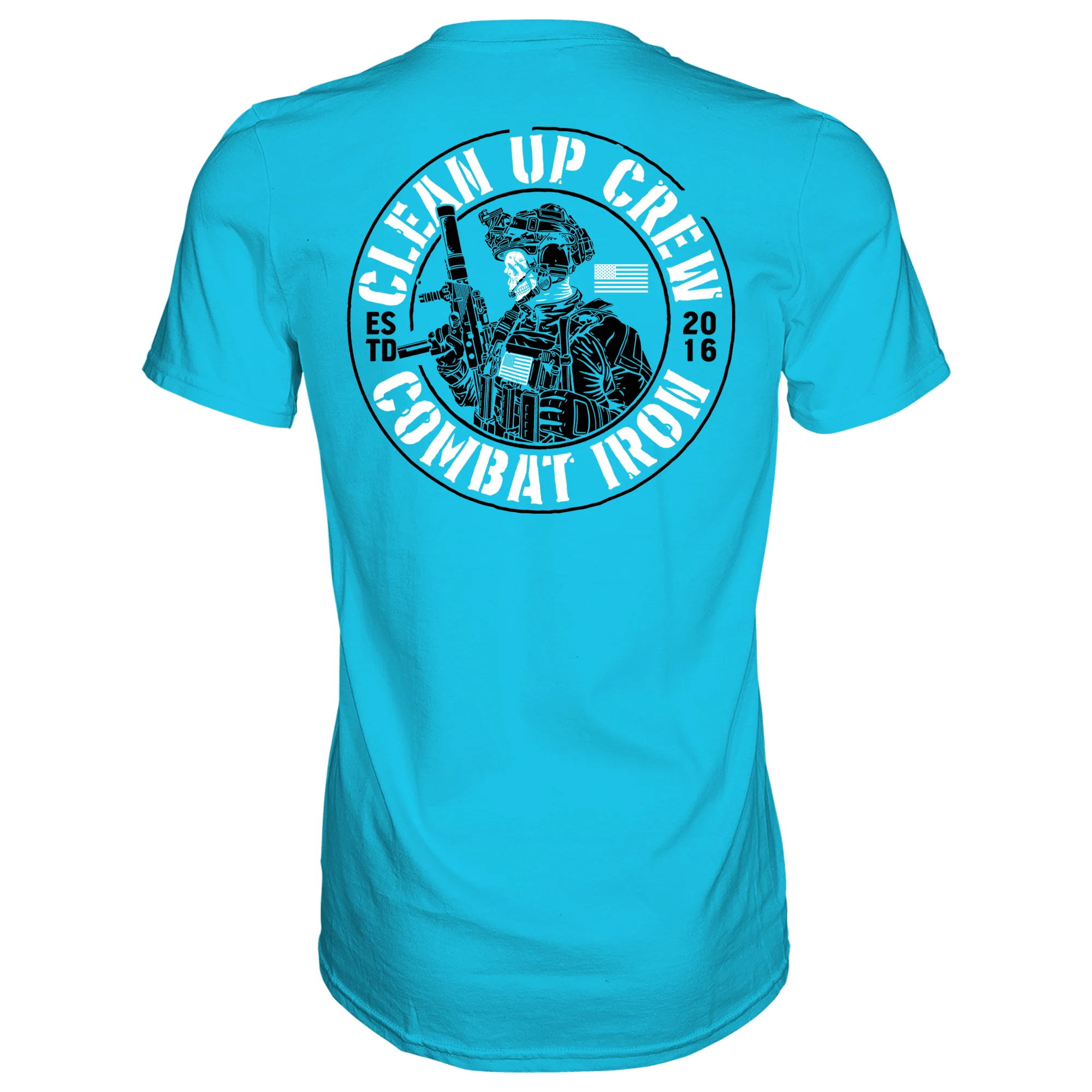 Clean up Crew Operator Skull Men's T-Shirt - Image 11