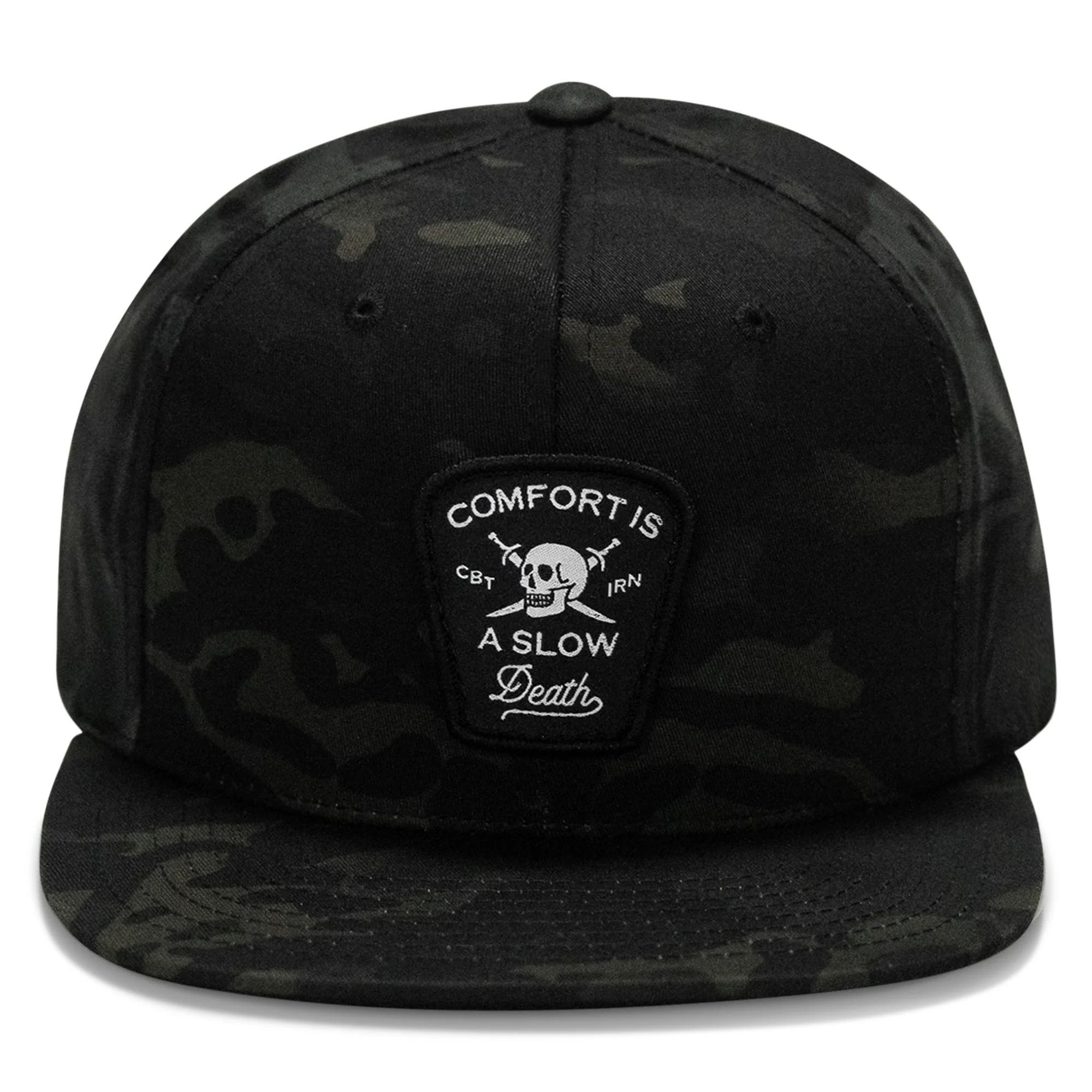 Comfort Is A Slow Death Patch Flatbill Snapback Hat - Image 14