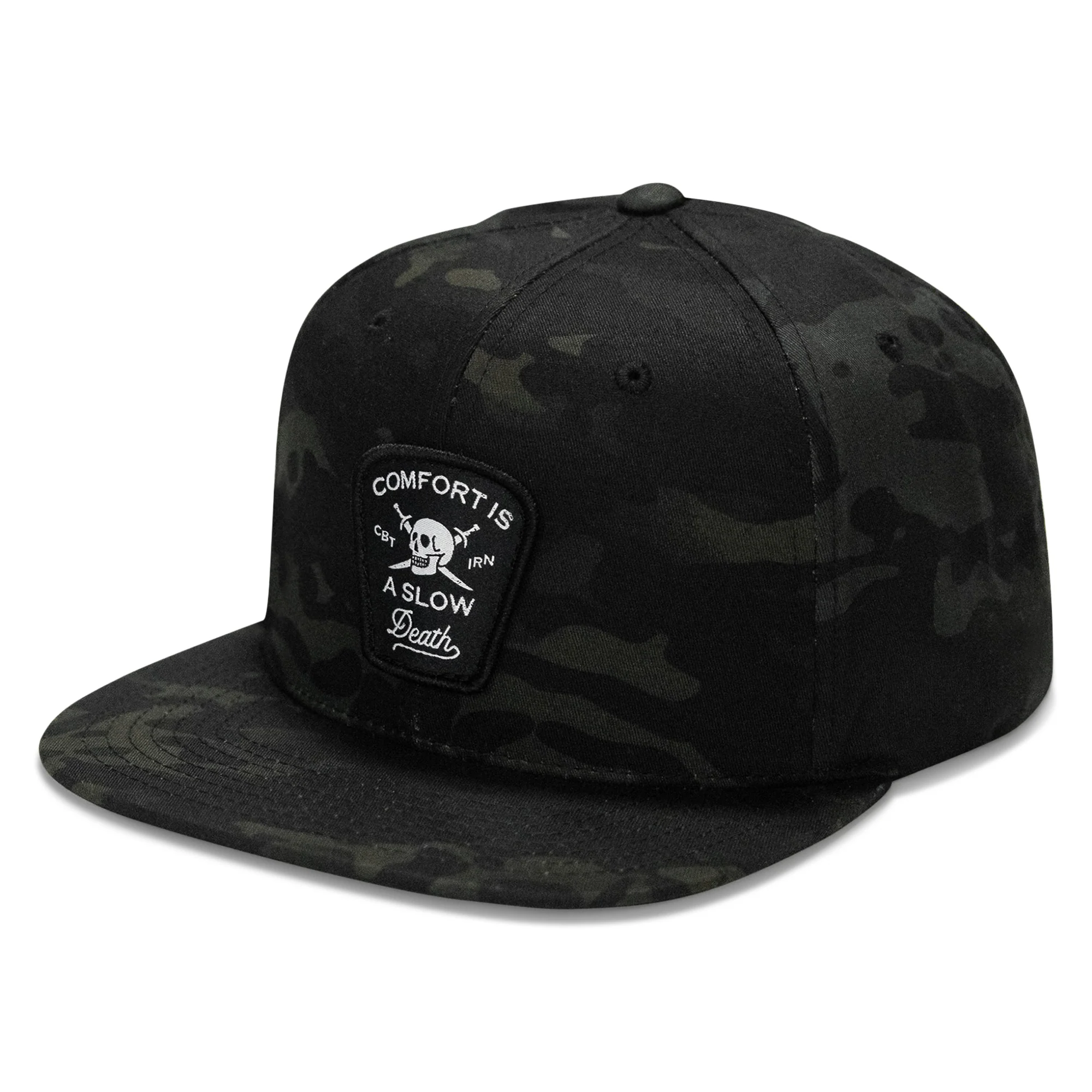 Comfort Is A Slow Death Patch Flatbill Snapback Hat - Image 15