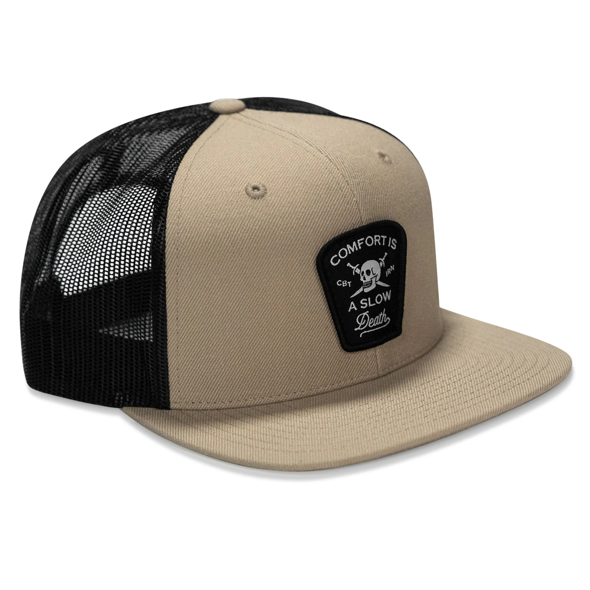 Comfort Is A Slow Death Patch Flatbill Snapback Hat - Image 21
