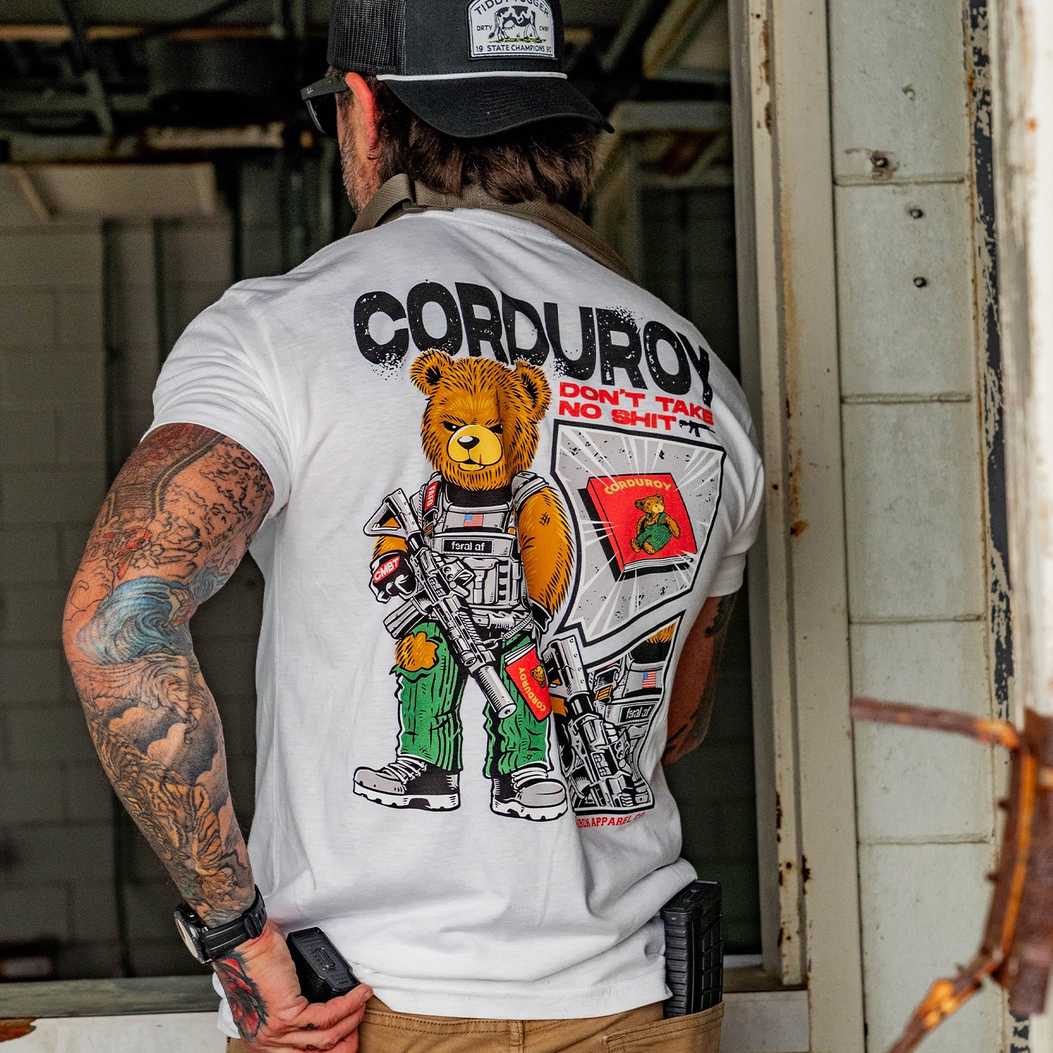 Corduroy The Bear - Don't Take No Sh*t Men's T-shirt - Image 8
