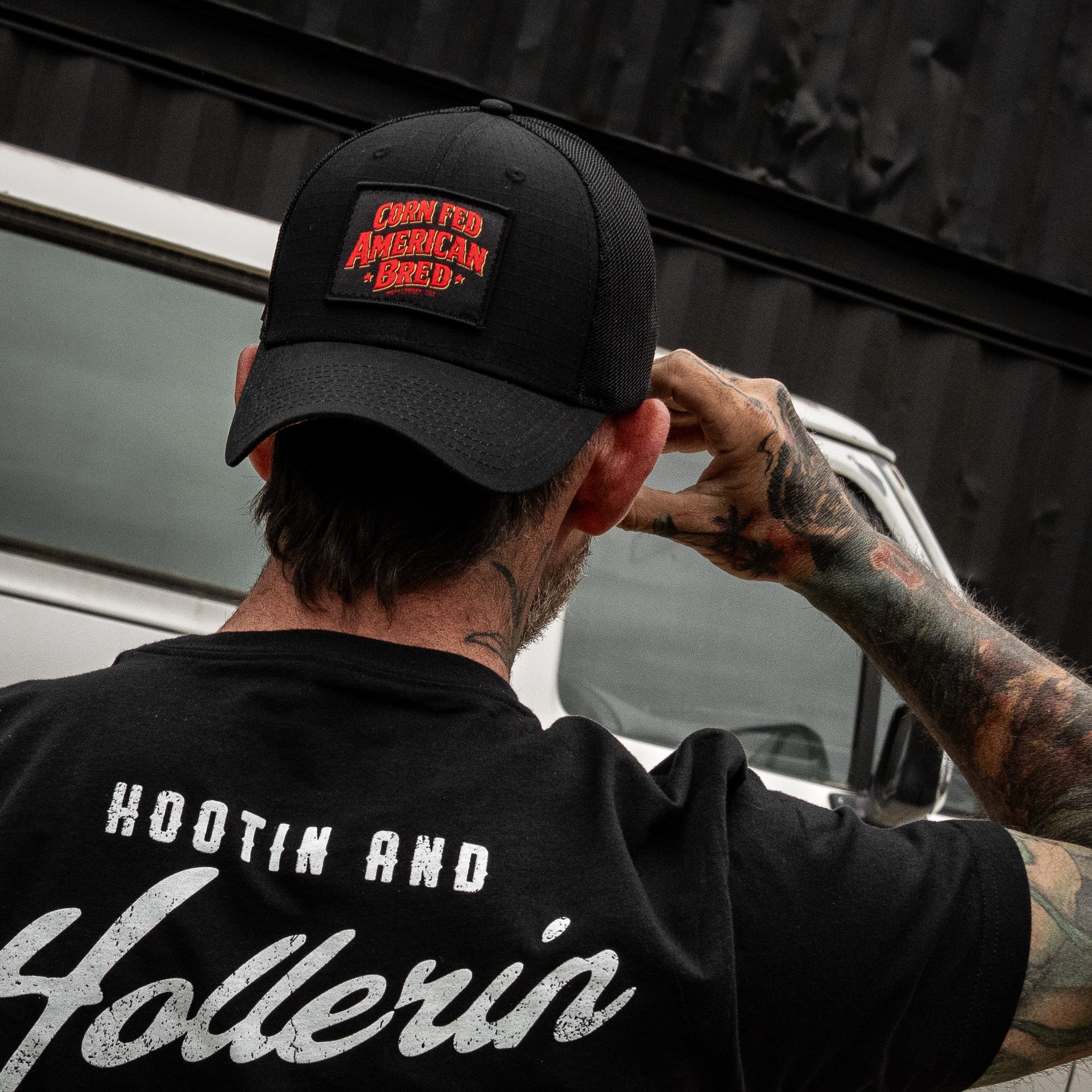 Corn Fed. American Bred. Patch Original Ripstop Classic Snapback Hat - Image 5