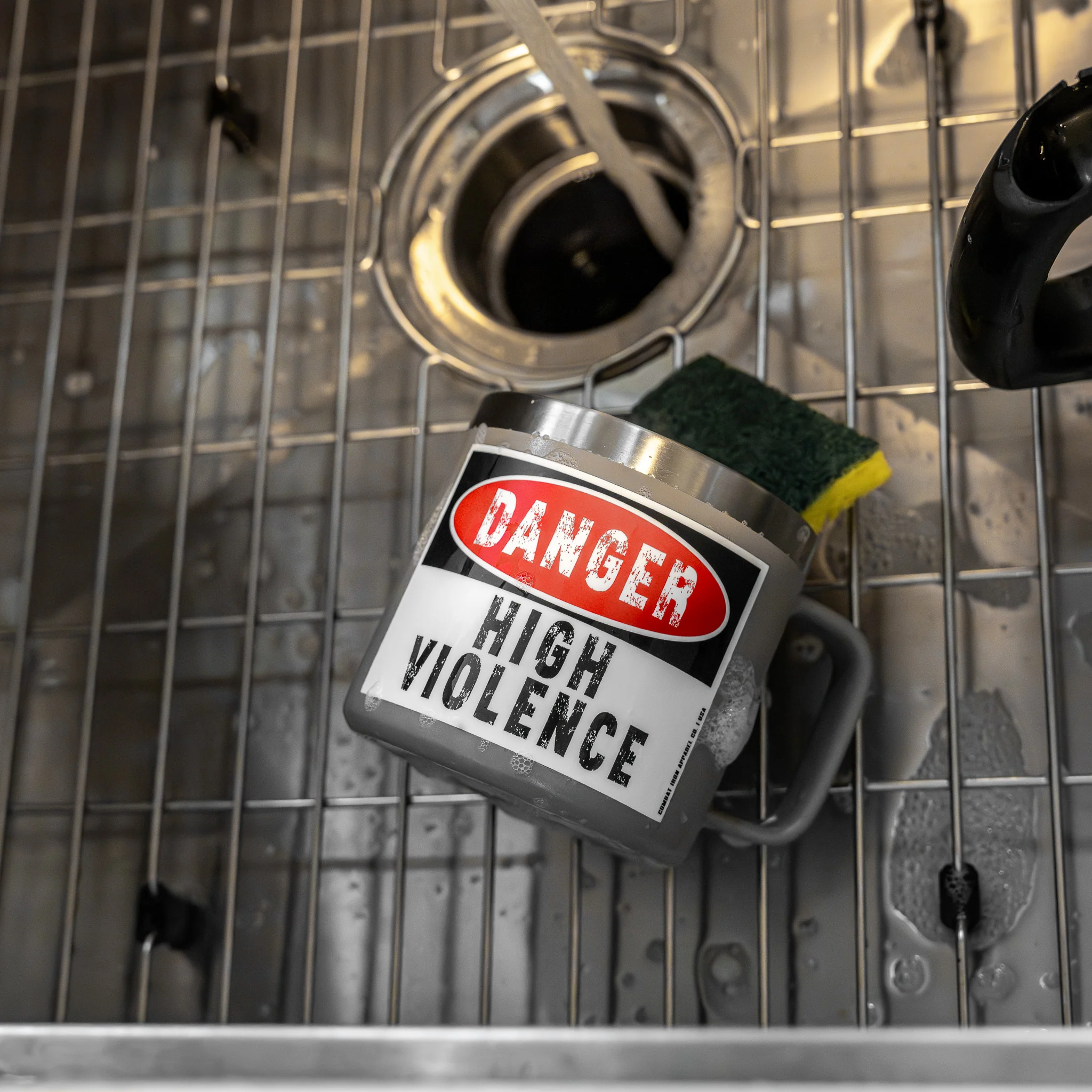 Danger High Violence Decal Sticker - Image 3