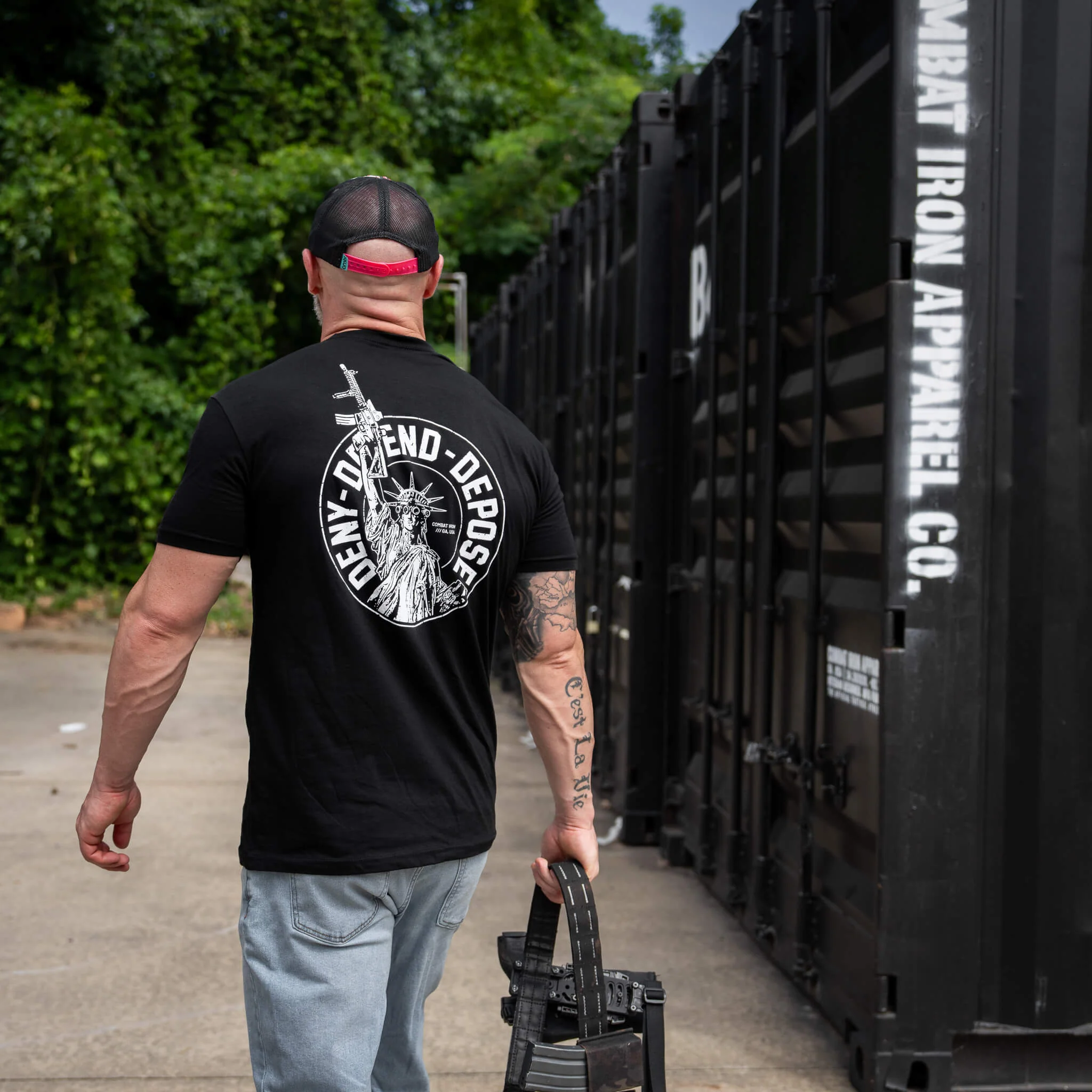 Deny. Defend. Depose Men's T-Shirt - Image 4