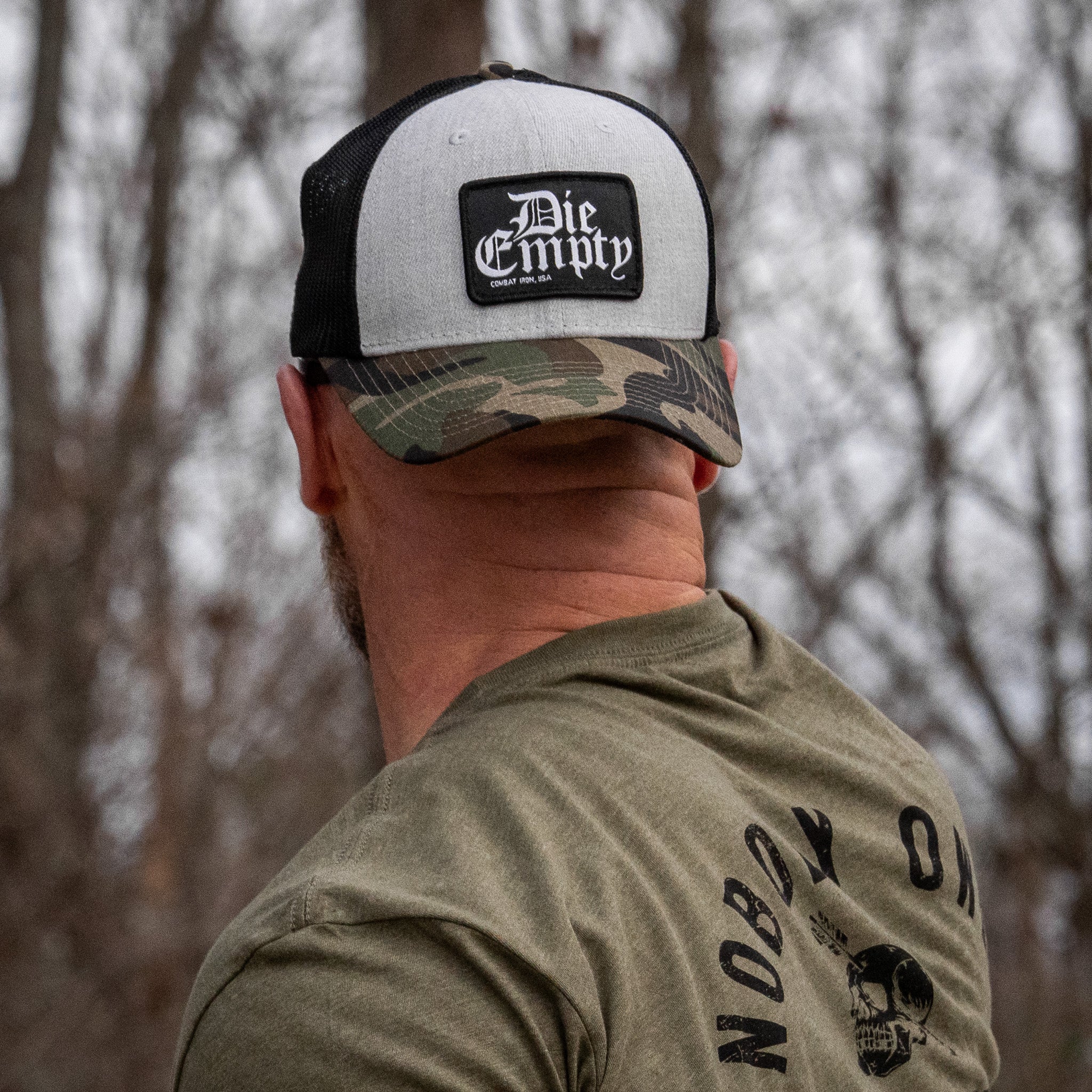 Die Empty Black Patch Snapback Hat - Image 18
