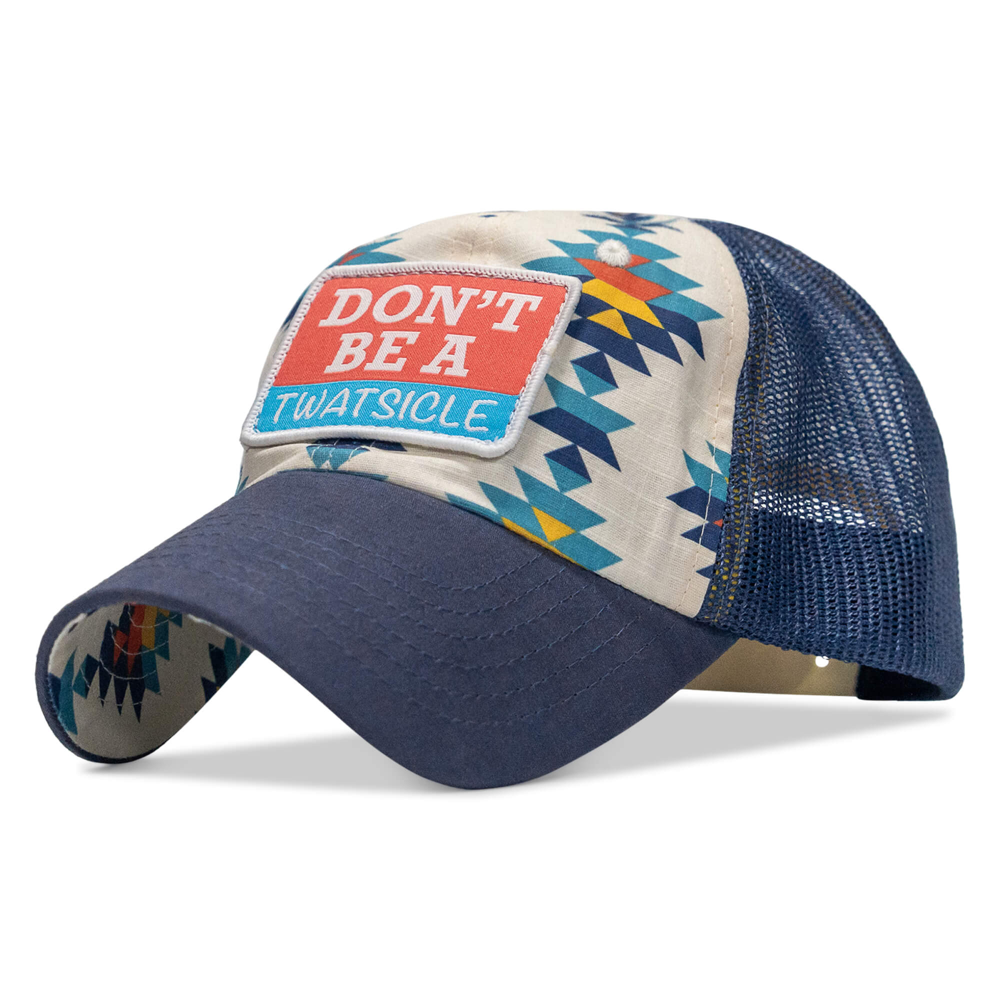 Don't Be A Twatsicle Patch Ripstop Mesh Snapback Hat - Image 8