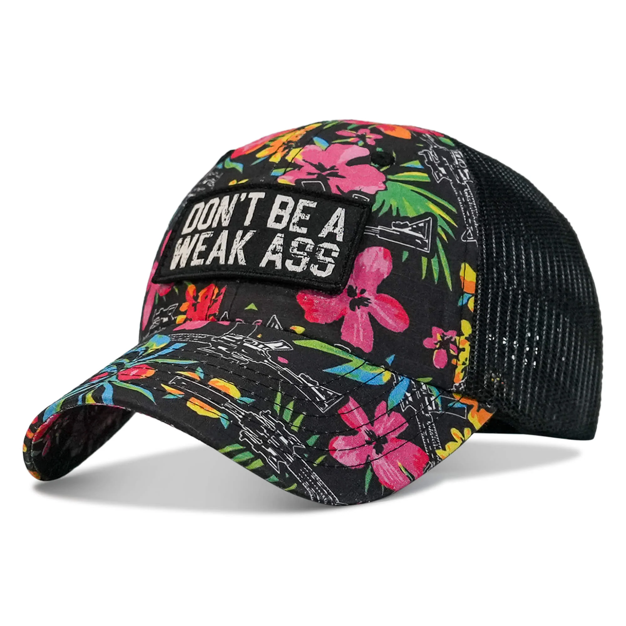 Don't Be A Weak Ass Patch Tactical Ripstop Mesh Snapback Hat - Image 13