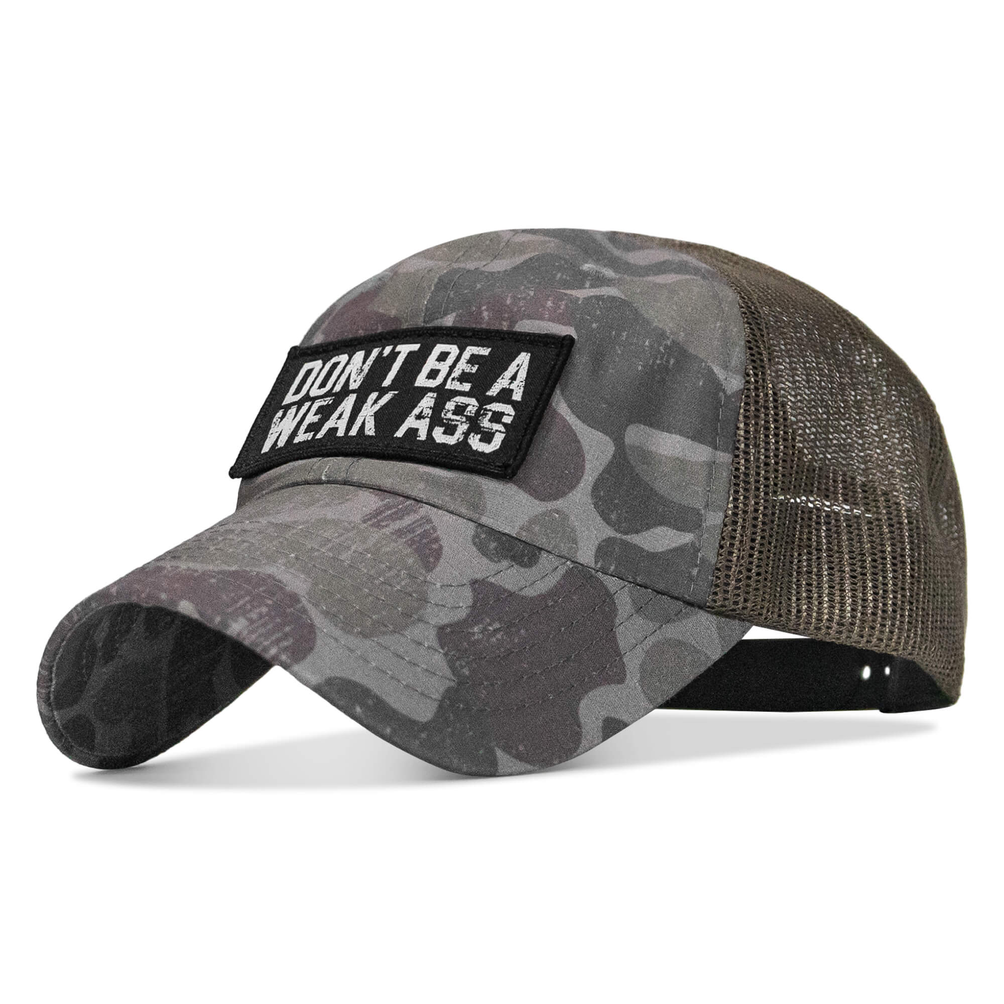 Don't Be A Weak Ass Patch Tactical Ripstop Mesh Snapback Hat - Image 23