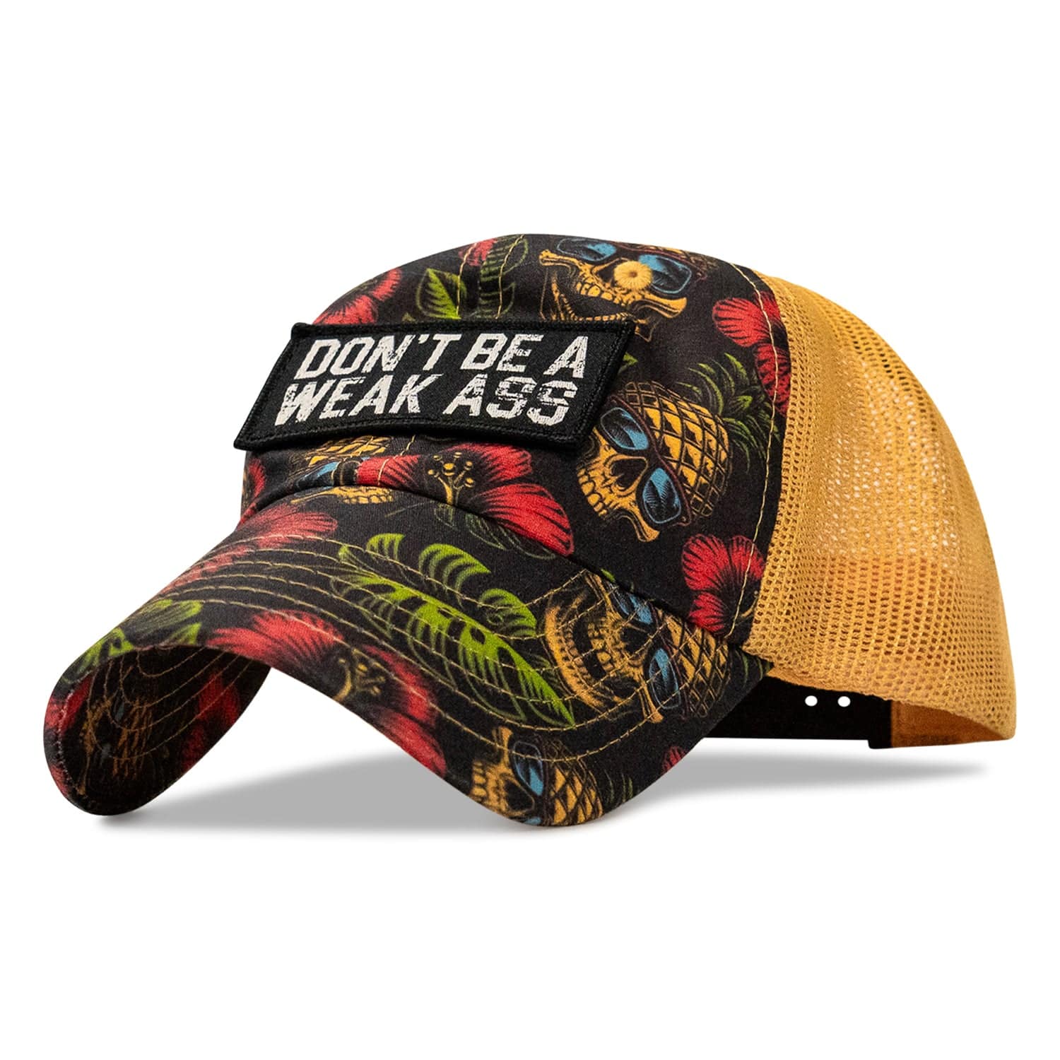 Don't Be A Weak Ass Patch Tactical Ripstop Mesh Snapback Hat - Image 5