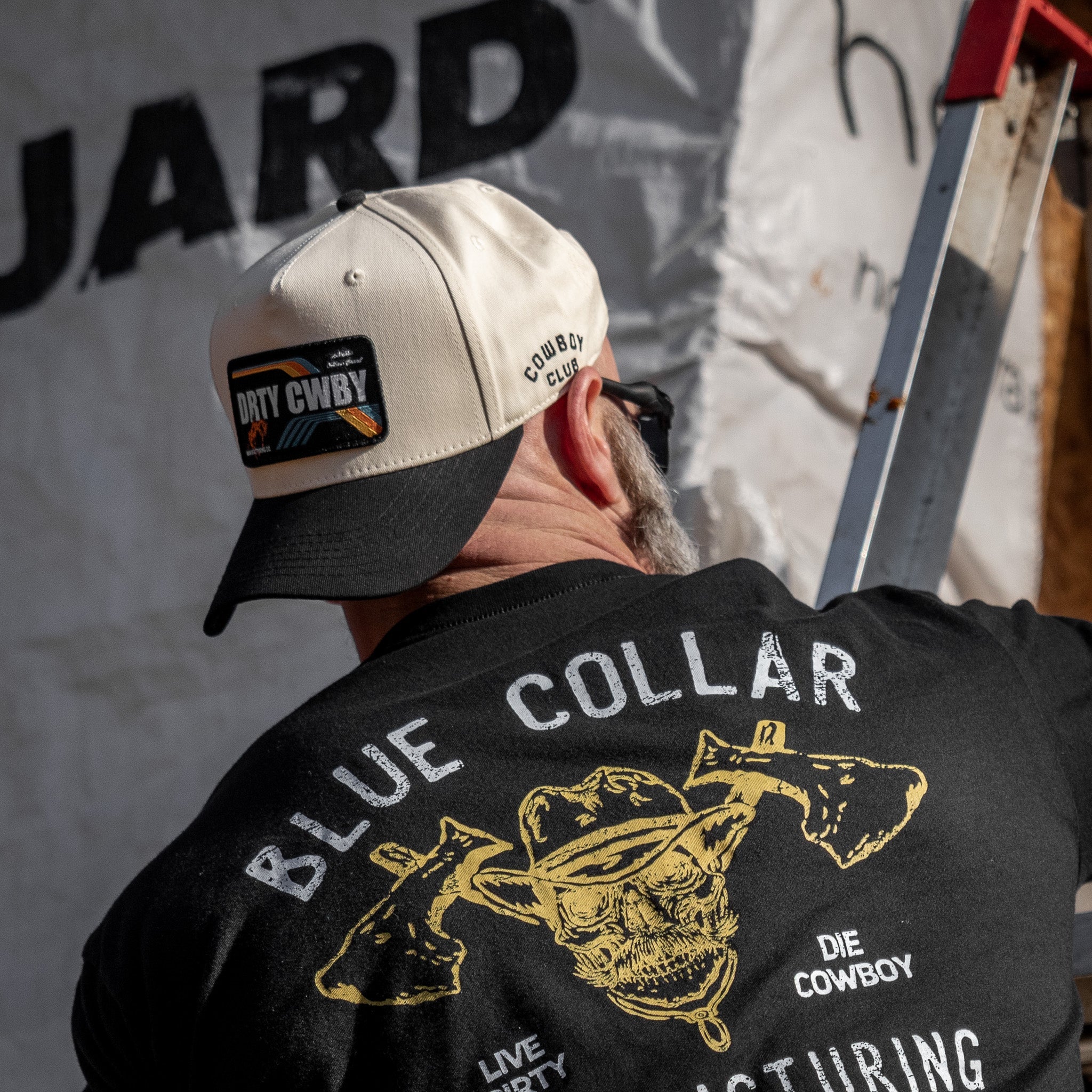 Drty Cwby Bronco | Support Blue Collar Patch Snapback - Image 17