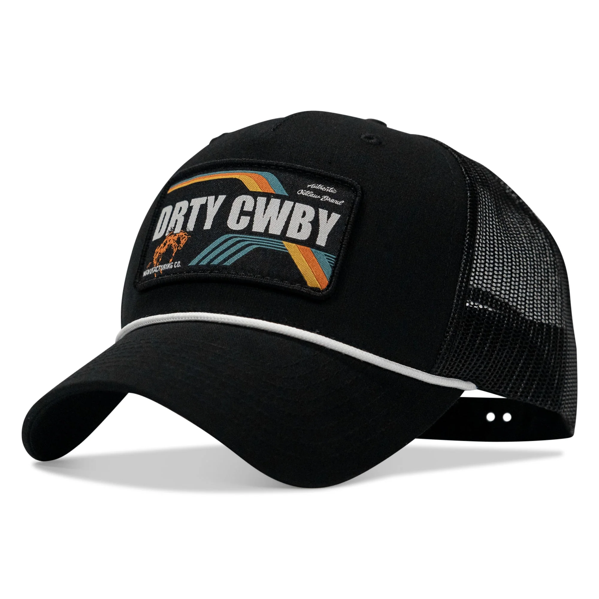 DRTYCWBY Vintage Bronco Patch Rope Snapback Hat - Image 3
