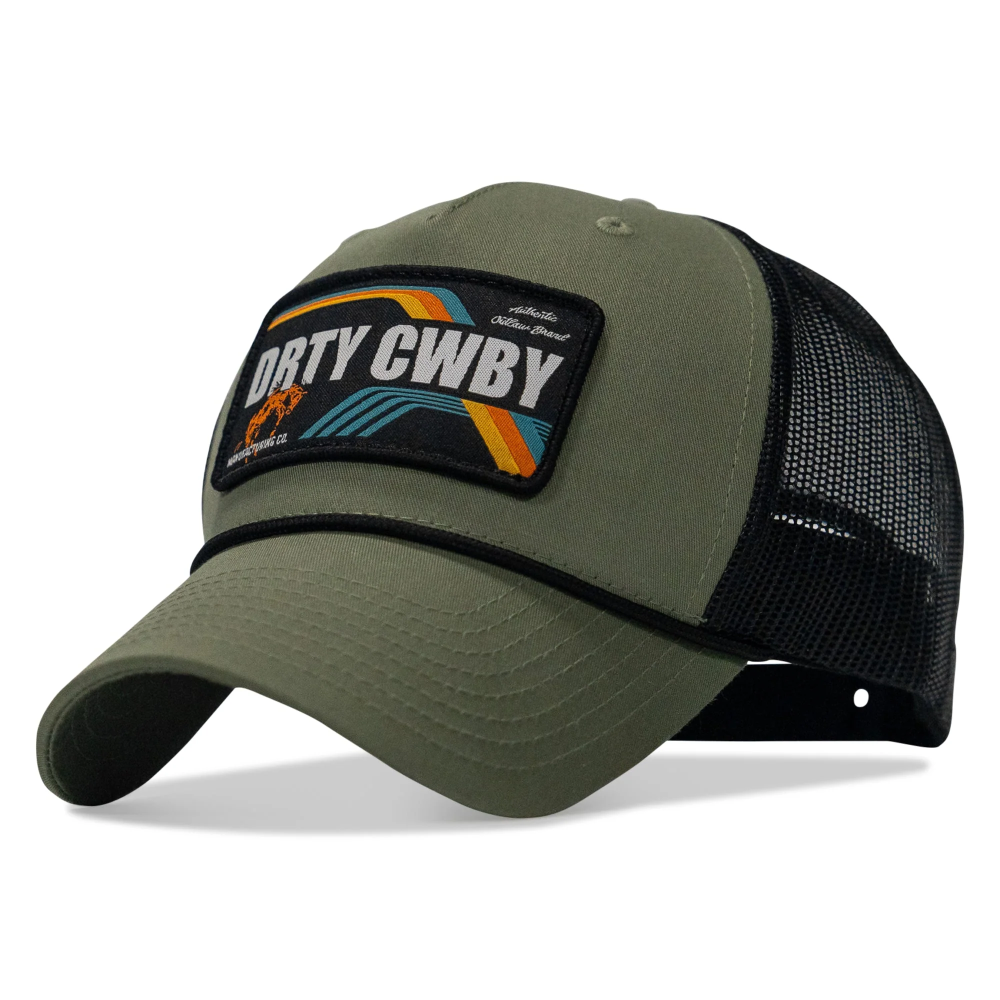 DRTYCWBY Vintage Bronco Patch Rope Snapback Hat - Image 8