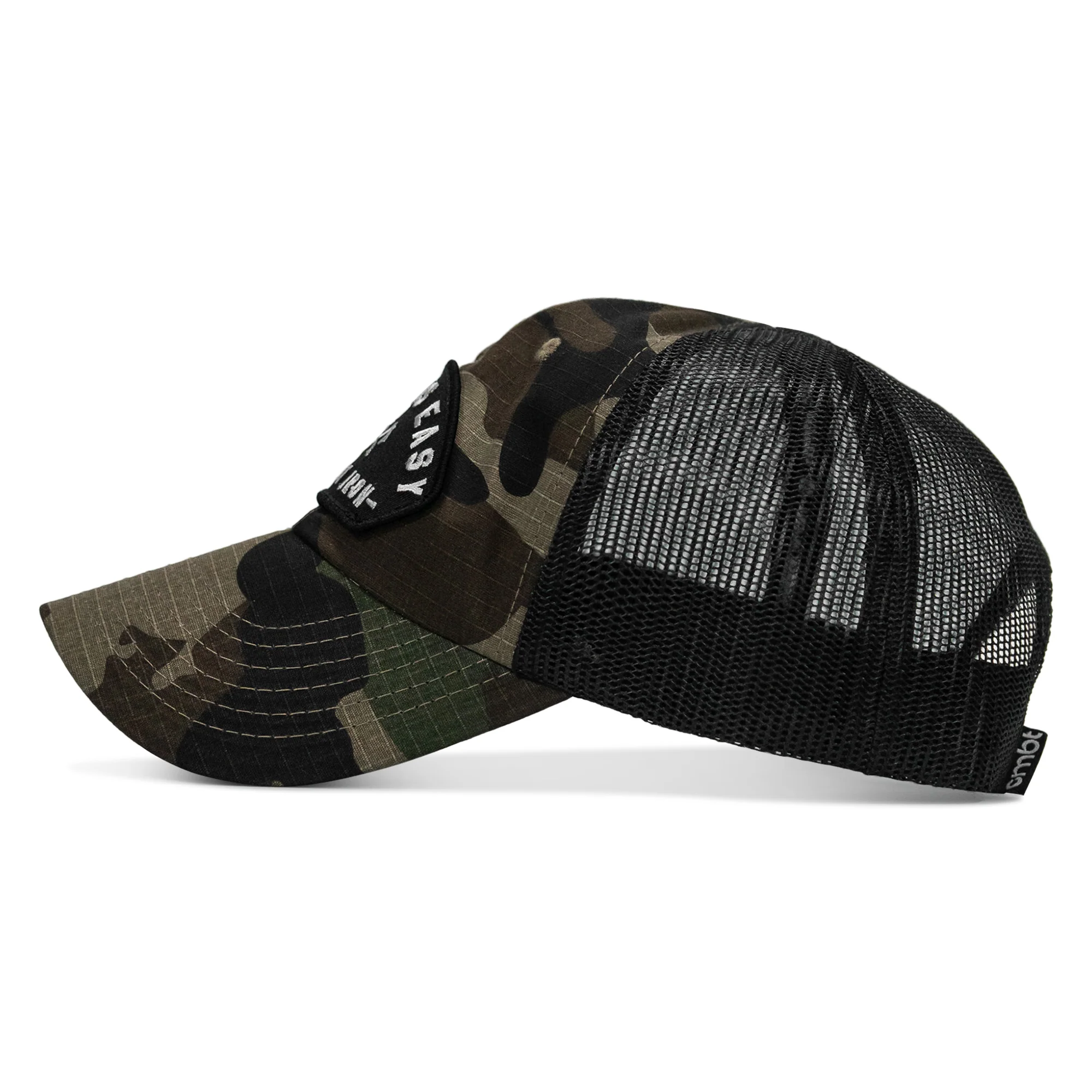 Dying Is Easy Arched Patch Tactical Ripstop Mesh Snapback Hat - Image 10