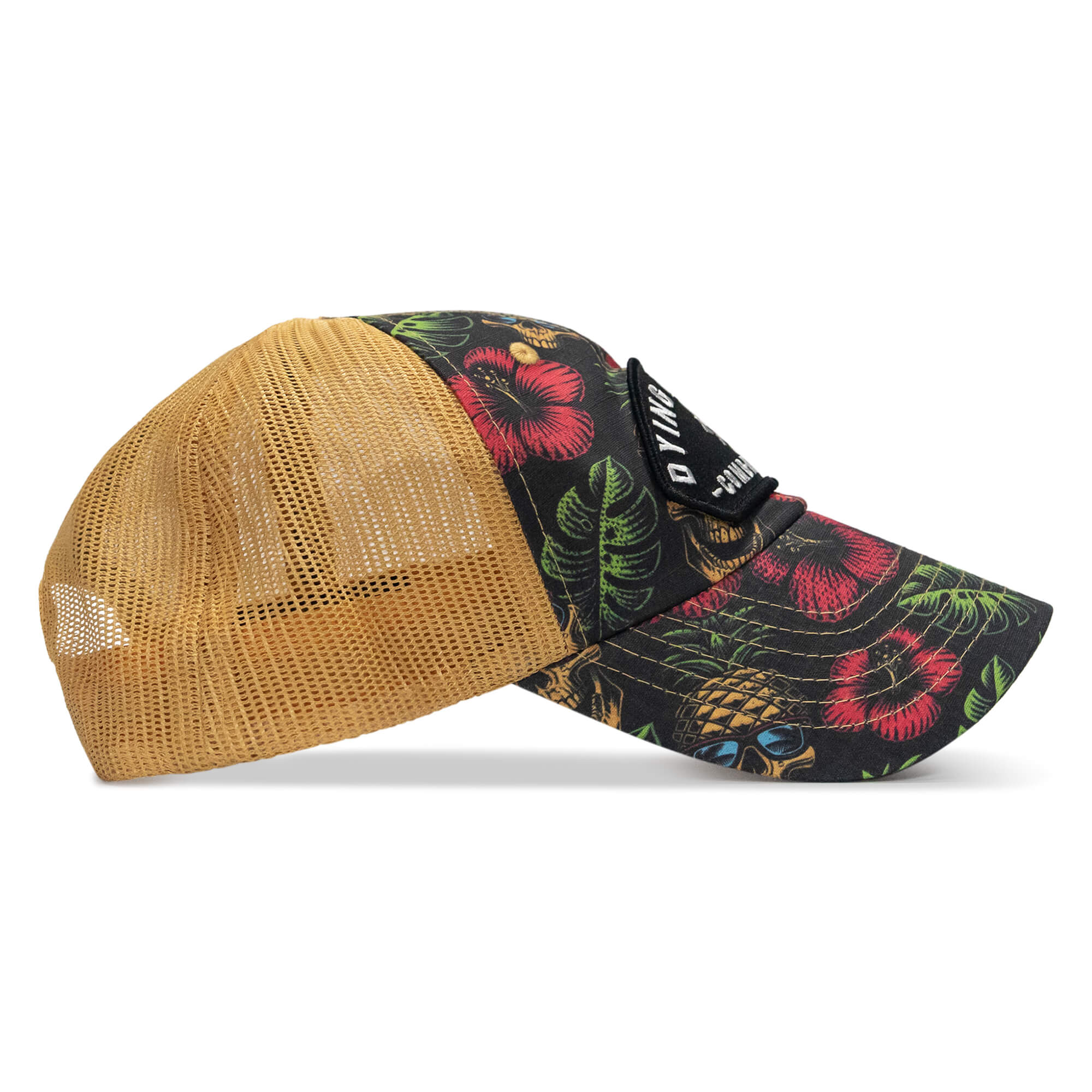 Dying Is Easy Arched Patch Tactical Ripstop Mesh Snapback Hat - Image 18