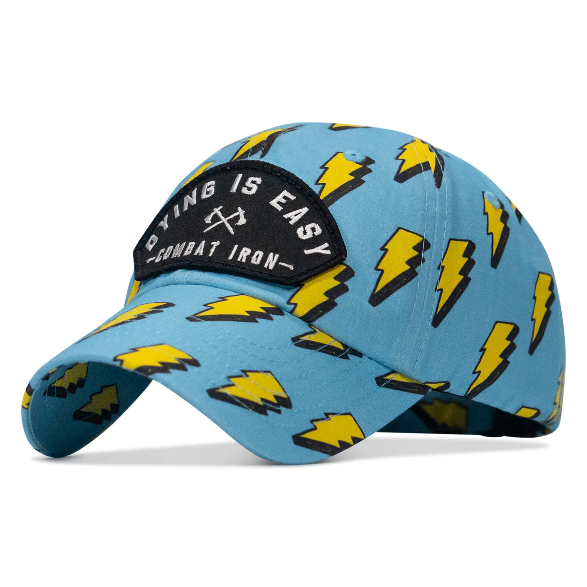 Dying Is Easy Arched Patch Tactical Ripstop Mesh Snapback Hat - Image 23