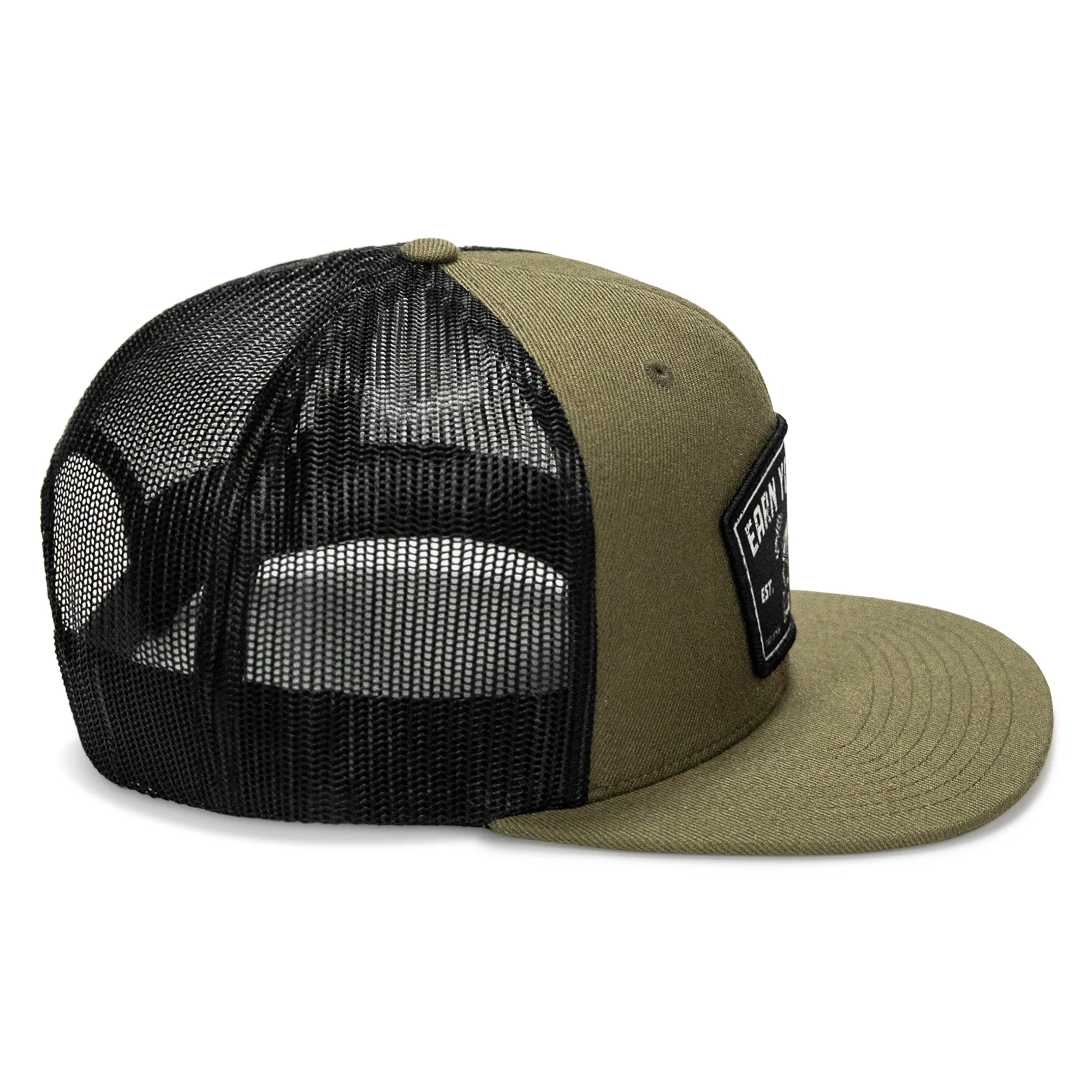 Earn Your Rest Flatbill SnapBack Hat - Image 10