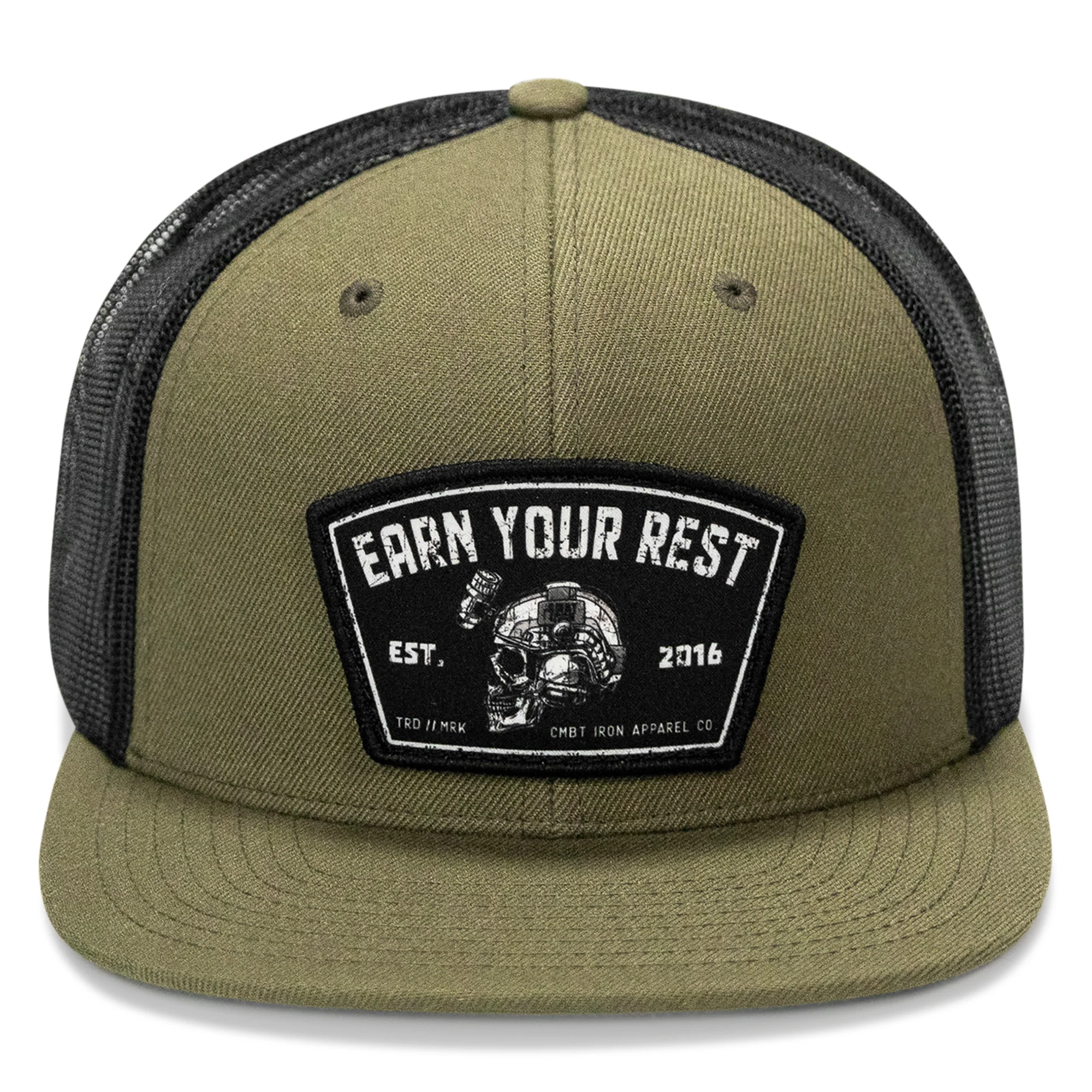 Earn Your Rest Flatbill SnapBack Hat - Image 6