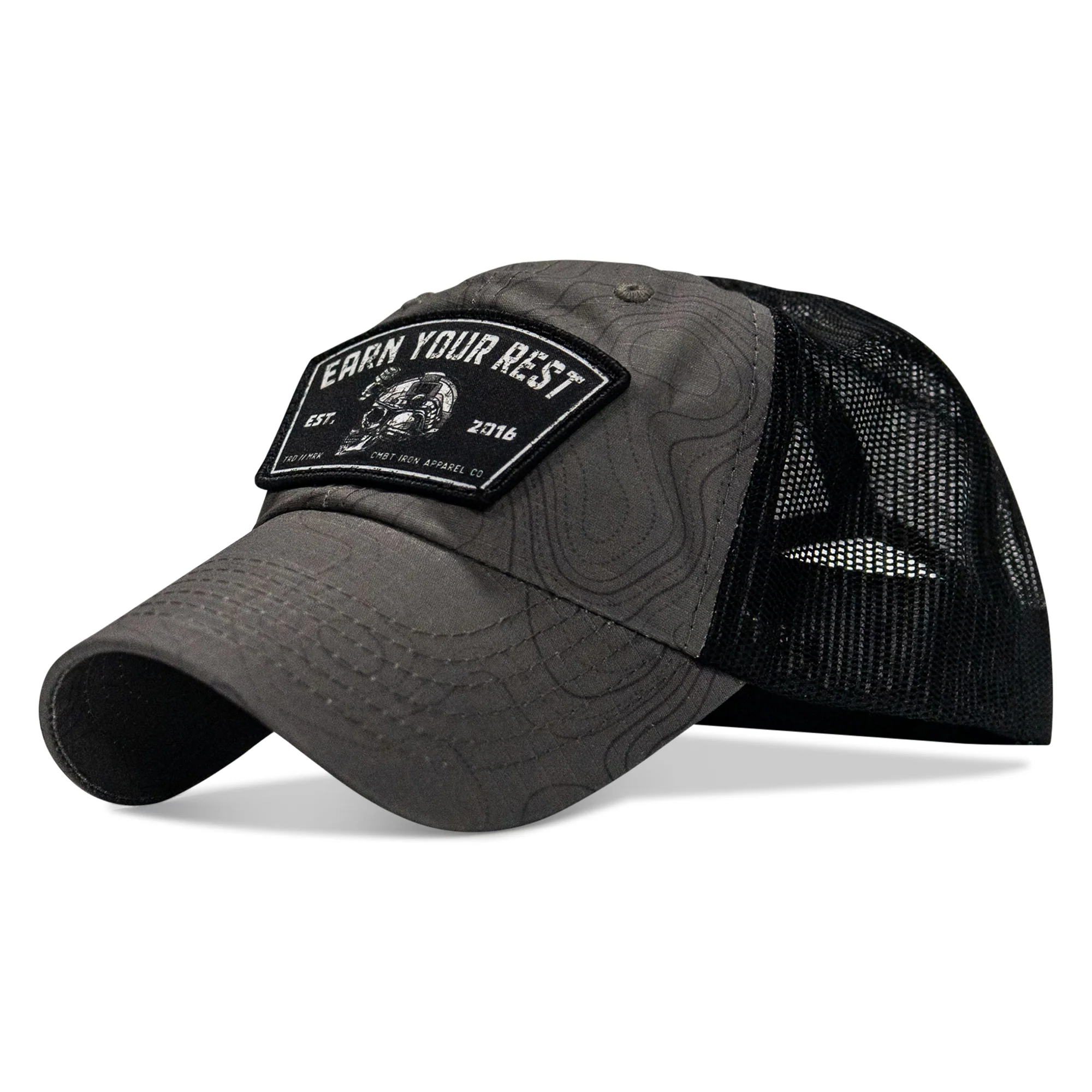 Earn Your Rest Patch Tactical Ripstop Mesh Snapback Hat - Image 35