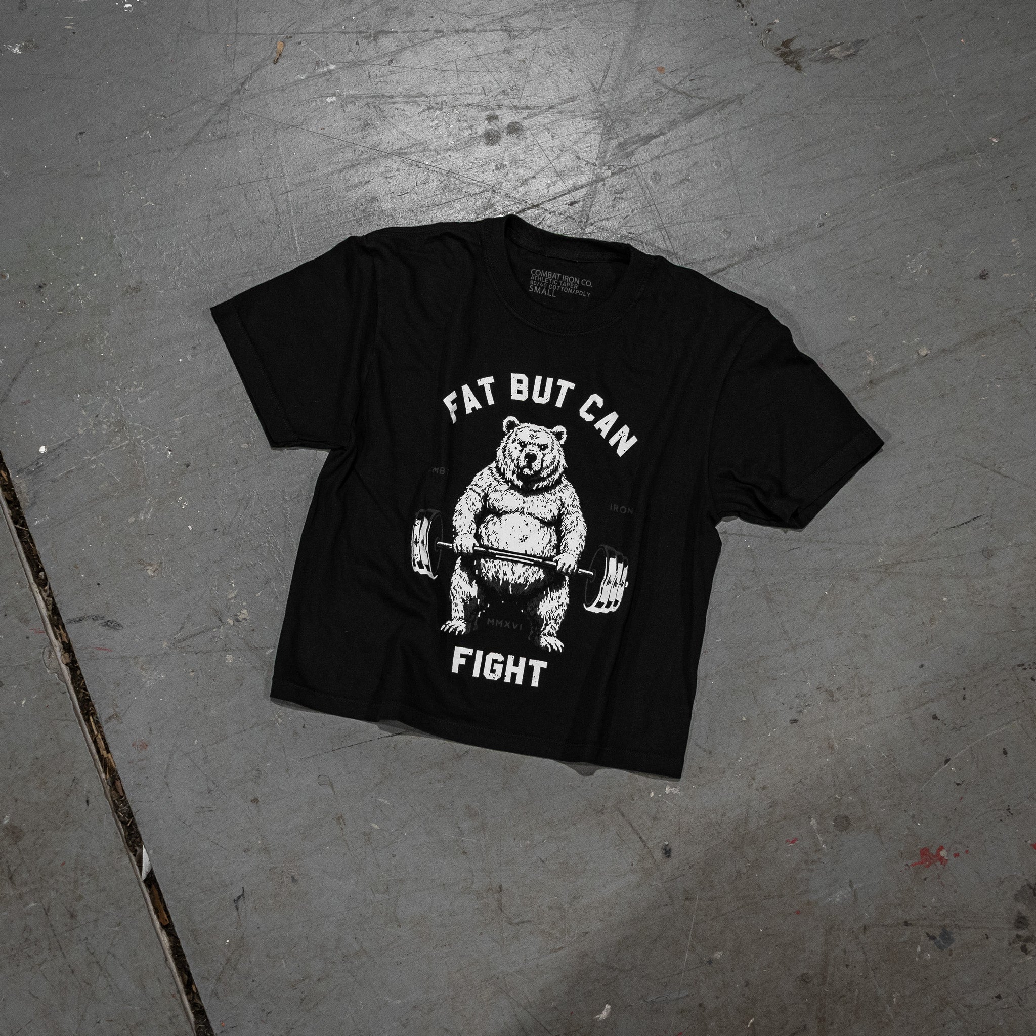 Fat But Can Fight Women's Heavyweight Crop Tee - Image 12