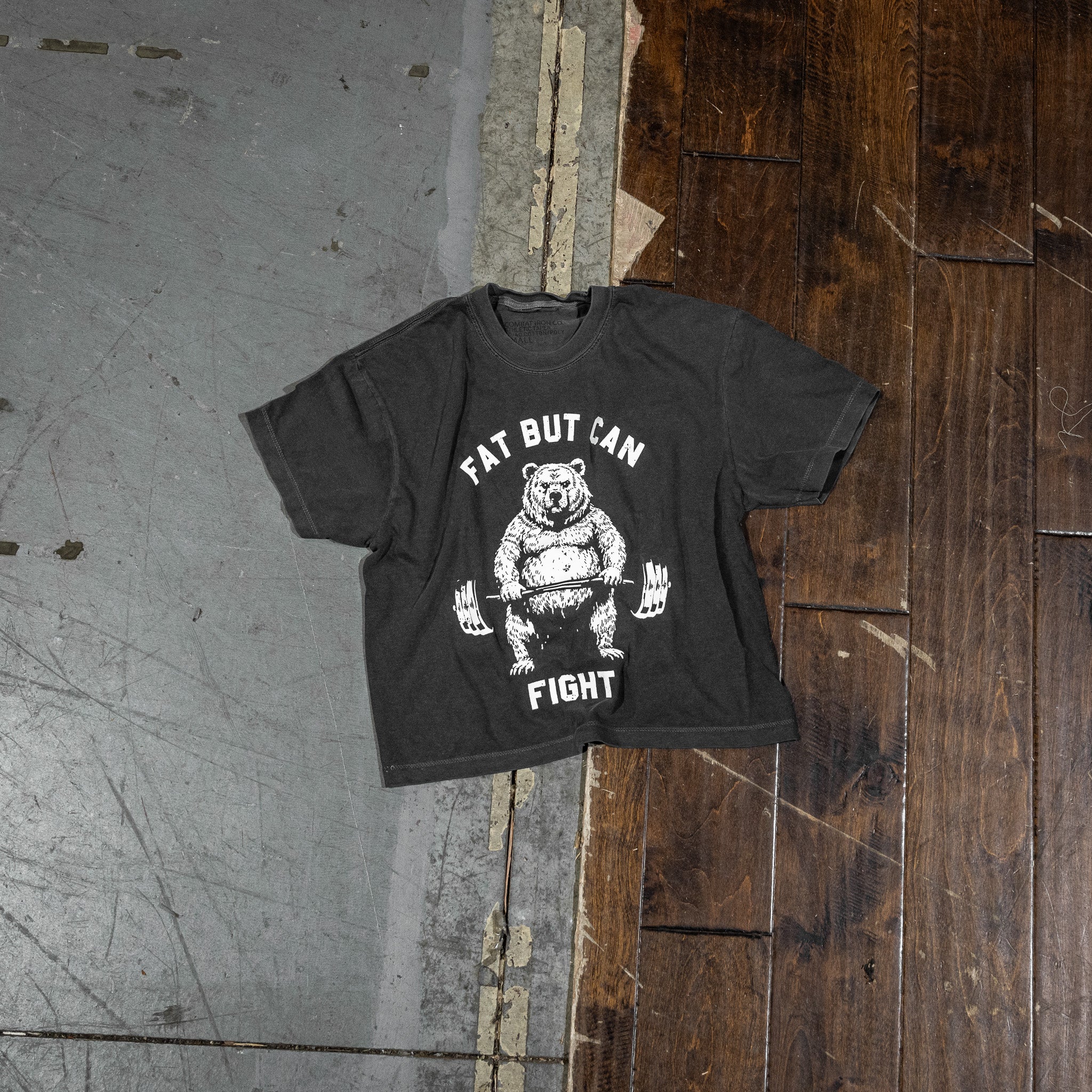 Fat But Can Fight Women's Heavyweight Crop Tee - Image 24