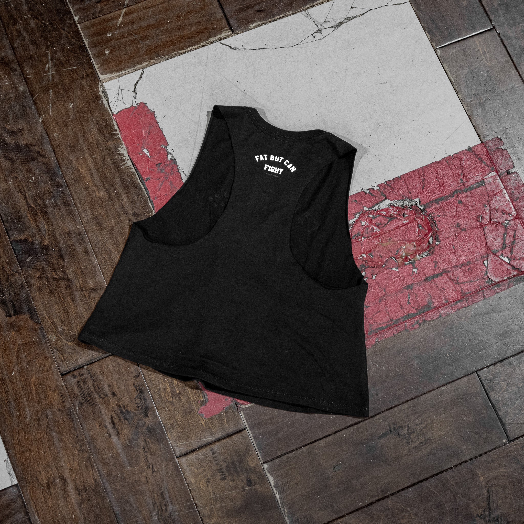 Fat But Can Fight Women's Tank Crop Top - Image 11