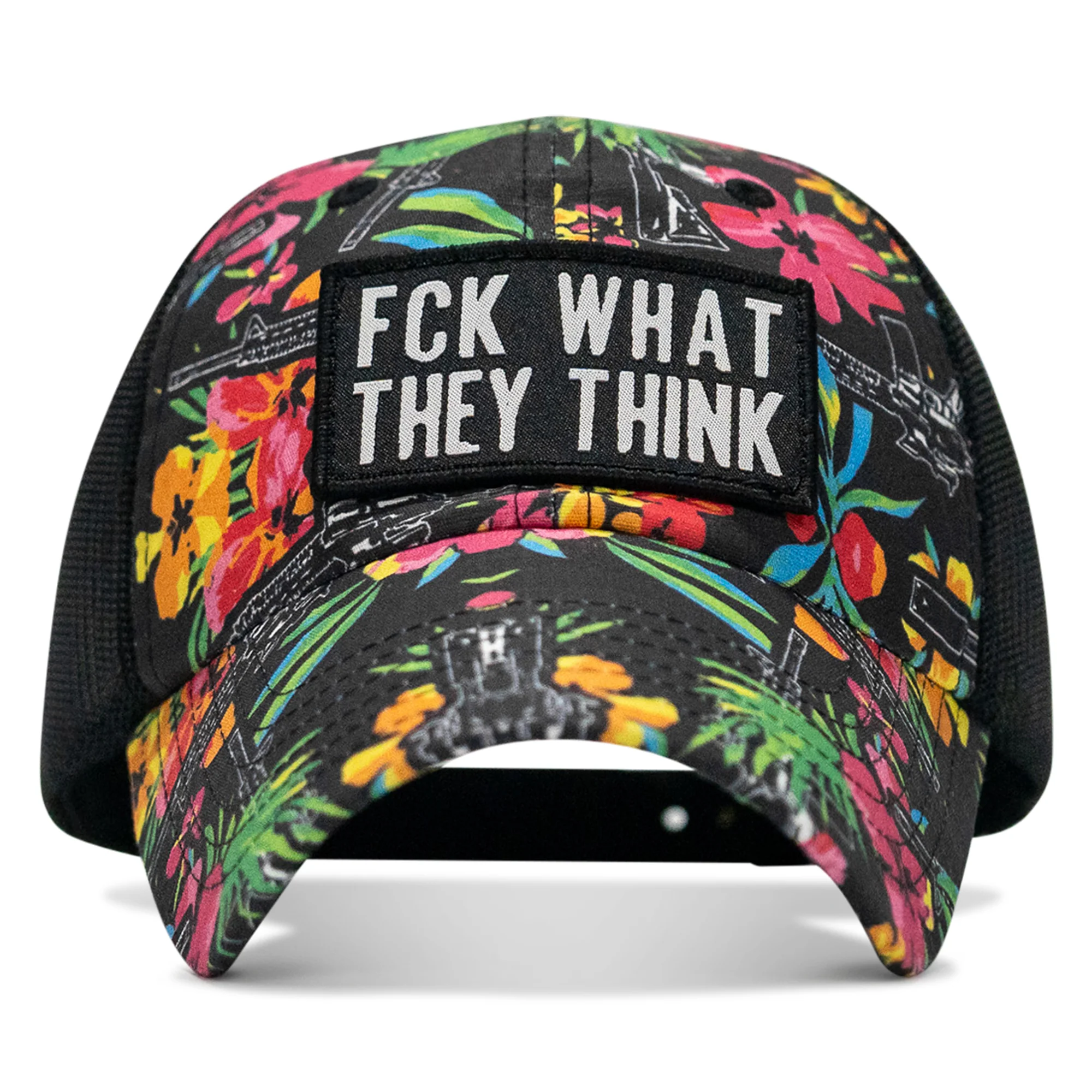 Fck What They Think Patch Tactical Ripstop Mesh Snapback Hat