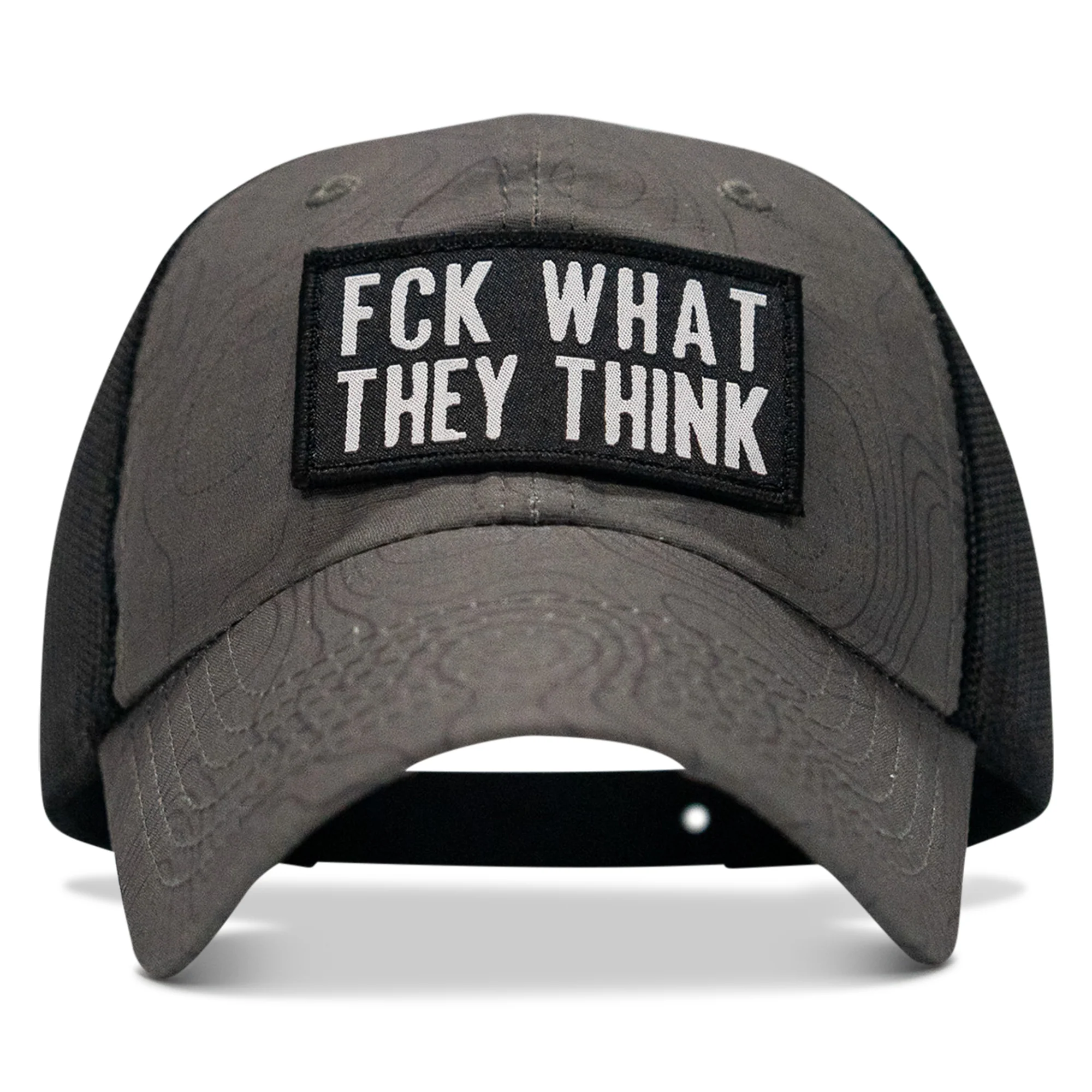 Fck What They Think Patch Tactical Ripstop Mesh Snapback Hat - Image 21