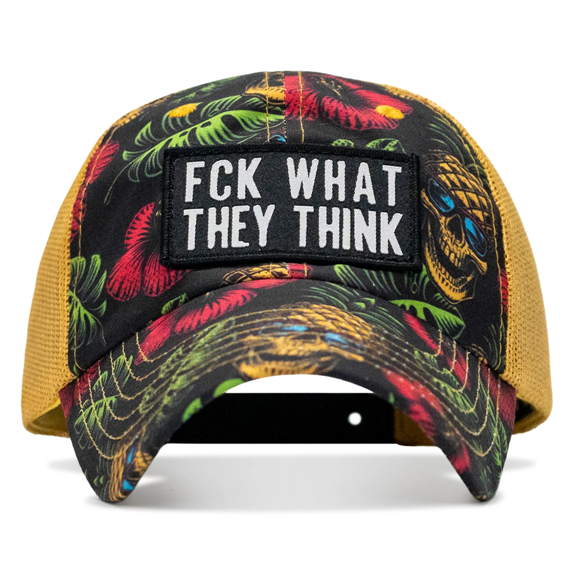 Fck What They Think Patch Tactical Ripstop Mesh Snapback Hat - Image 35