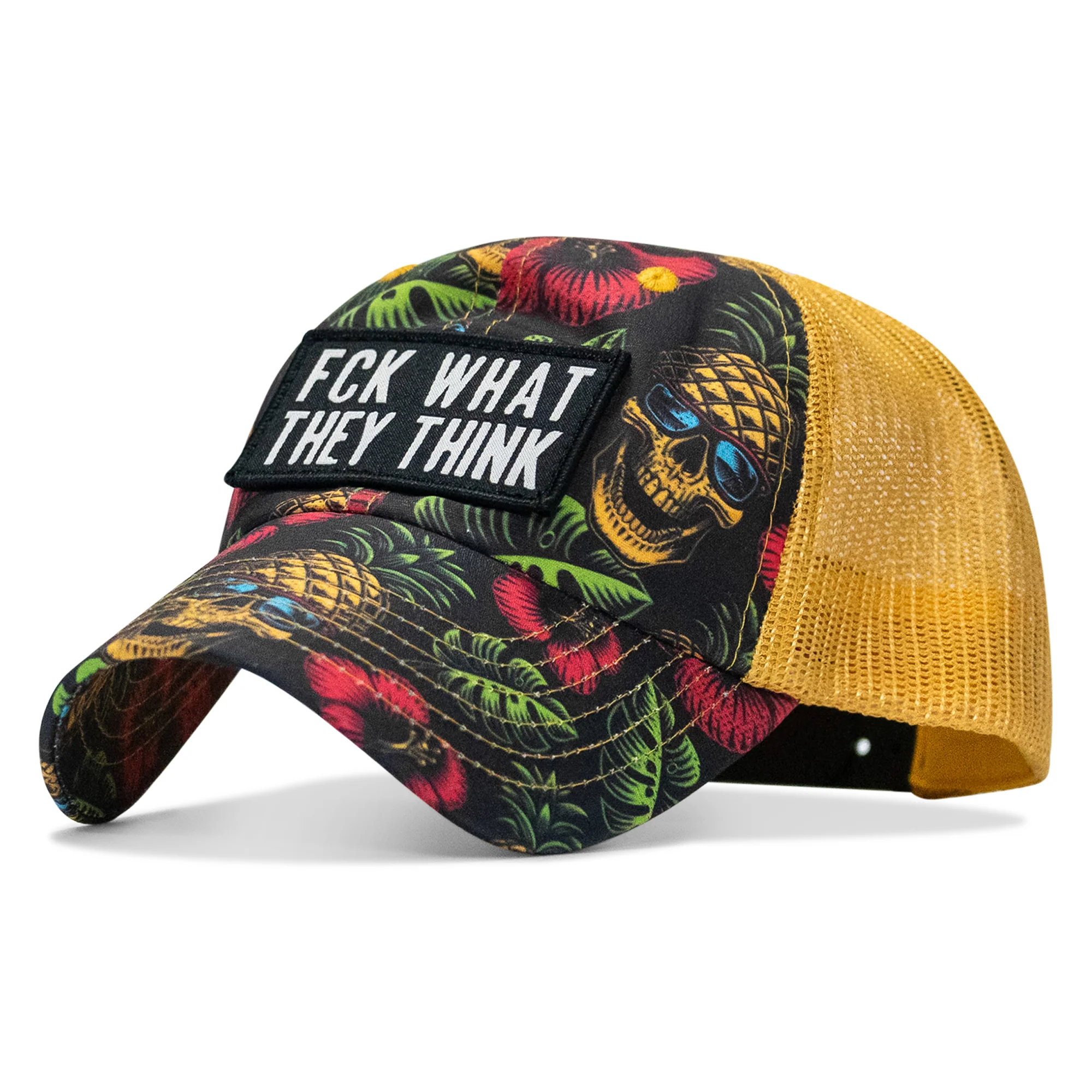 Fck What They Think Patch Tactical Ripstop Mesh Snapback Hat - Image 36