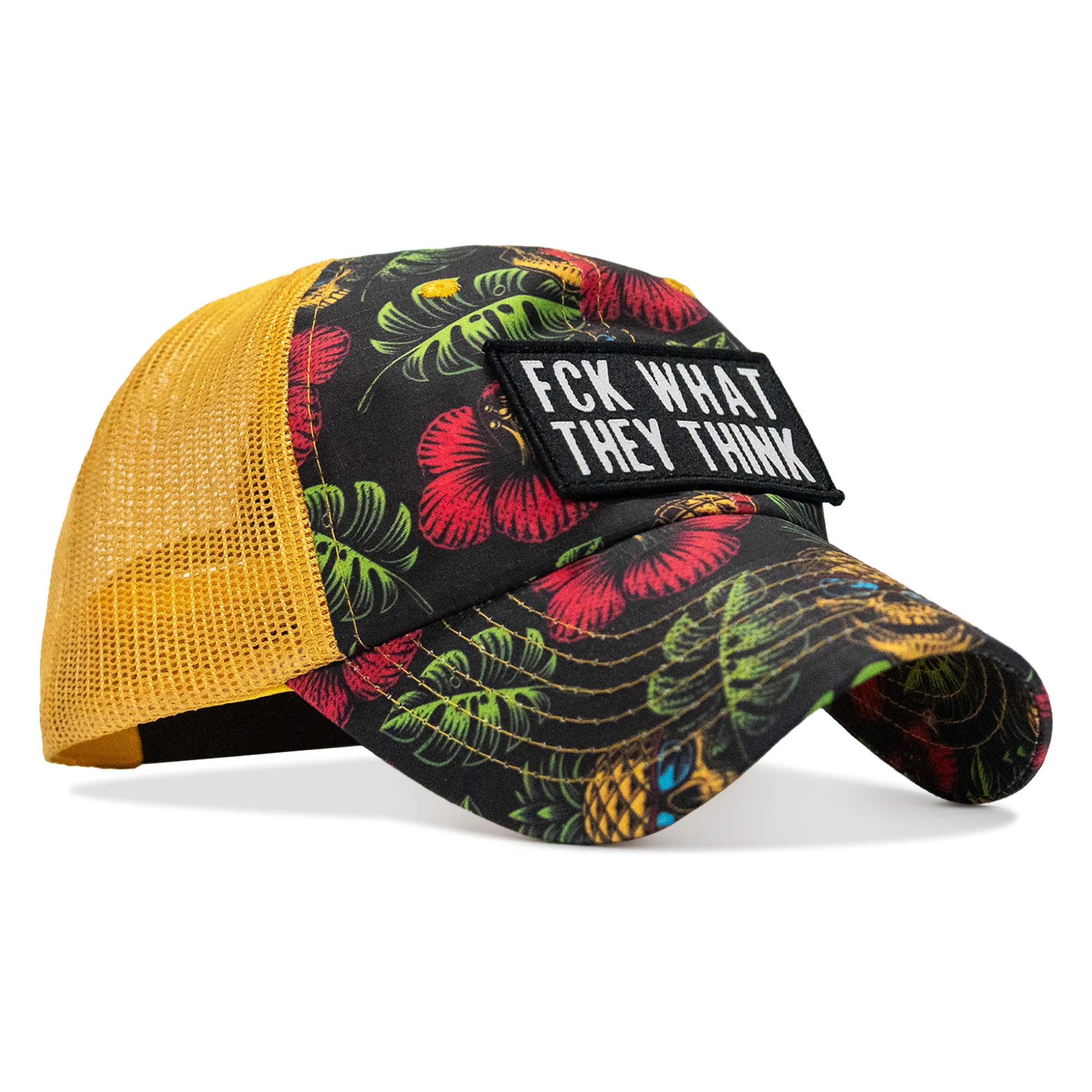 Fck What They Think Patch Tactical Ripstop Mesh Snapback Hat - Image 37