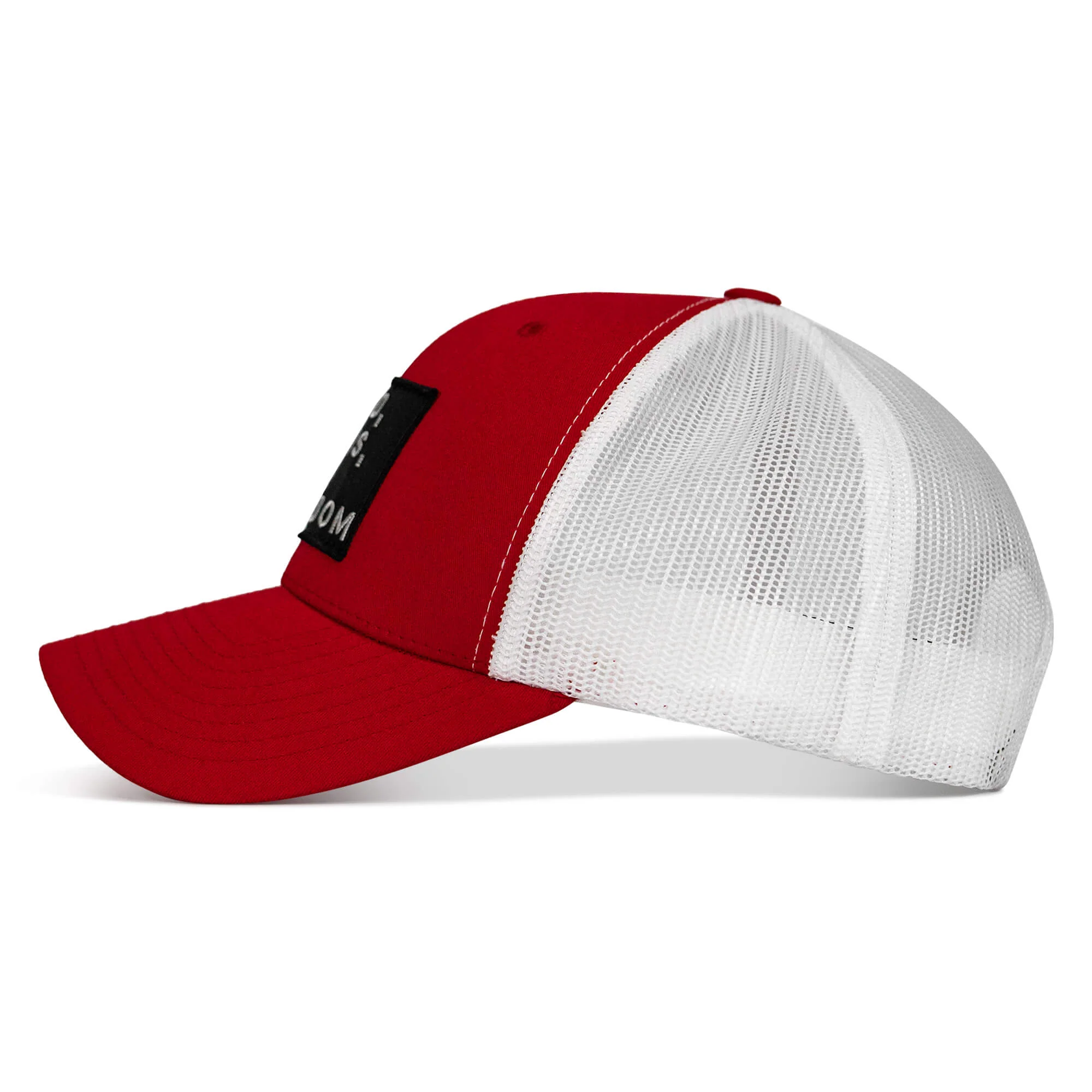 God, Guns, And Freedom Patch Mid-Profile Mesh Snapback Hat - Image 9