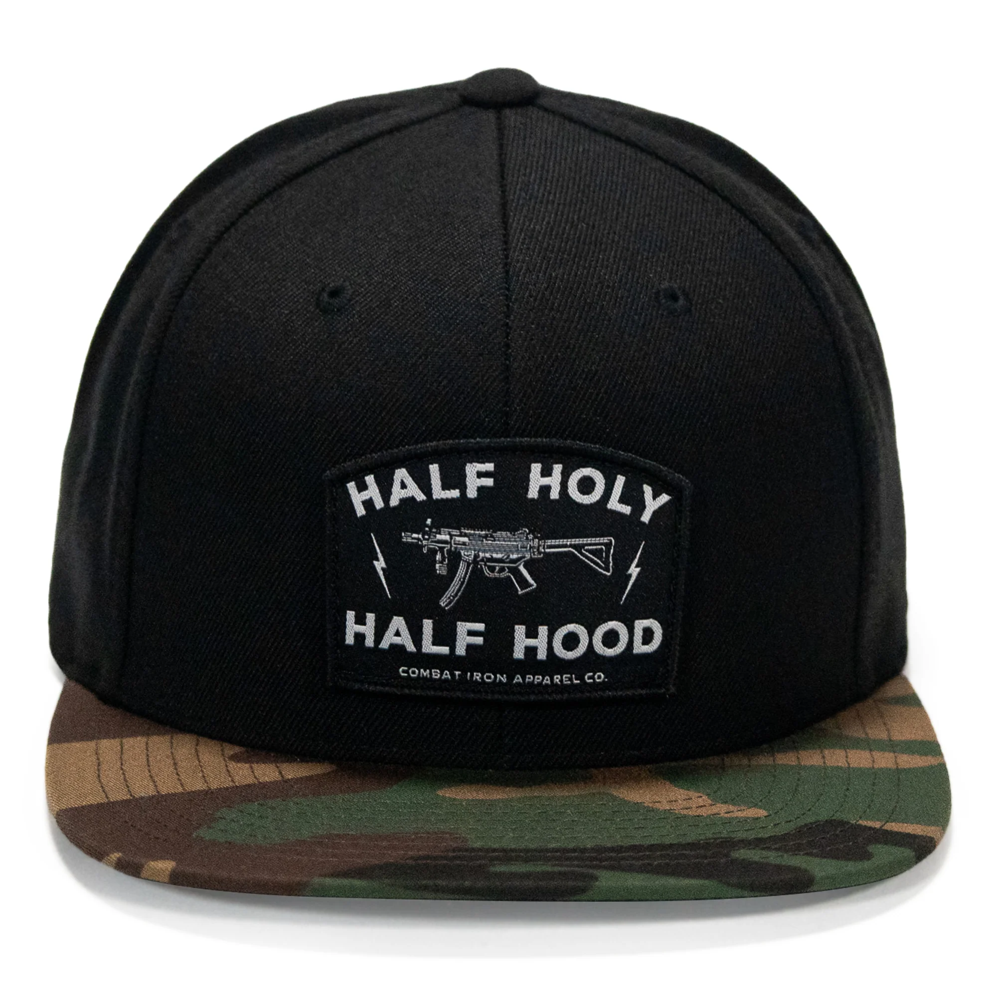 Half Holy. Half Hood. Flatbill Hat - Image 6