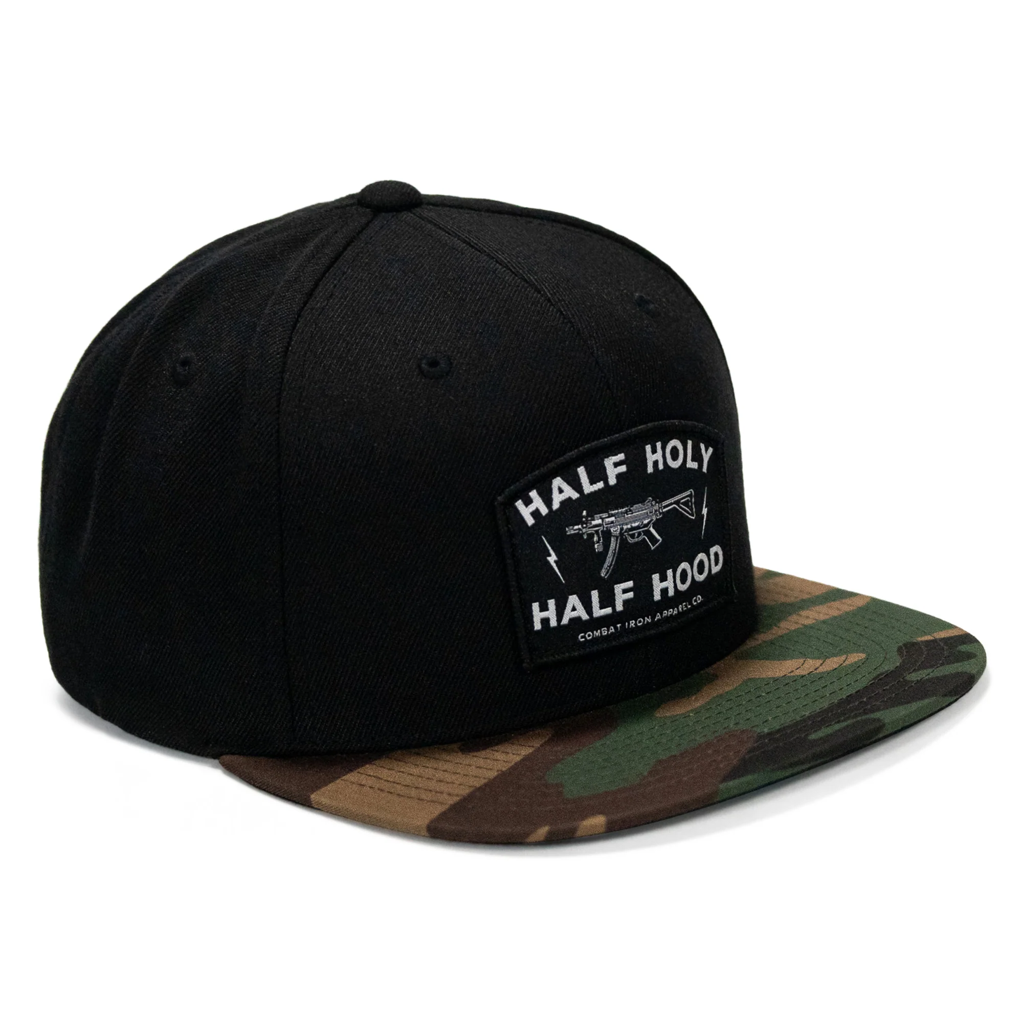 Half Holy. Half Hood. Flatbill Hat - Image 8