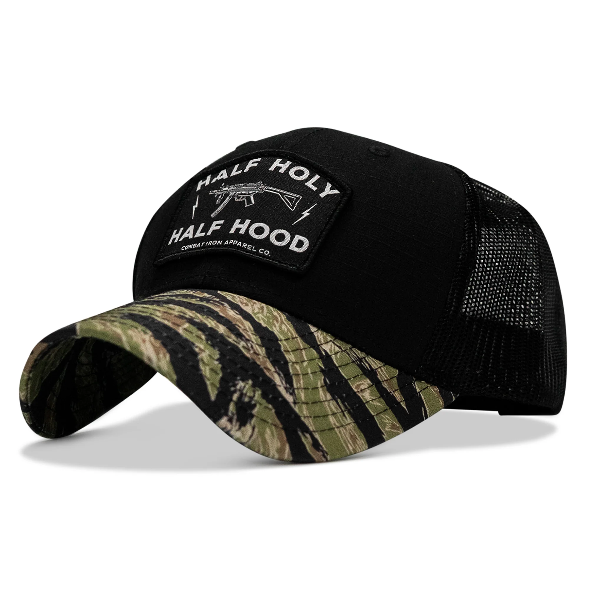Half Holy. Half Hood Patch Original Ripstop Snapback Hat - Image 3